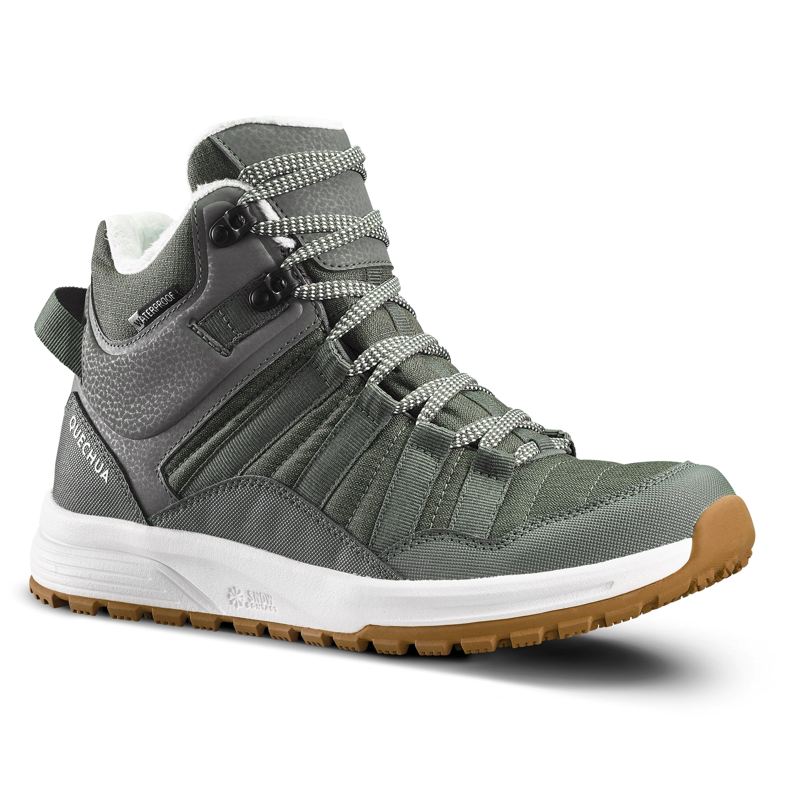 Quechua Winterschuhe Winterwandern SH100 X-Warm wasserdicht halbhoch Damen