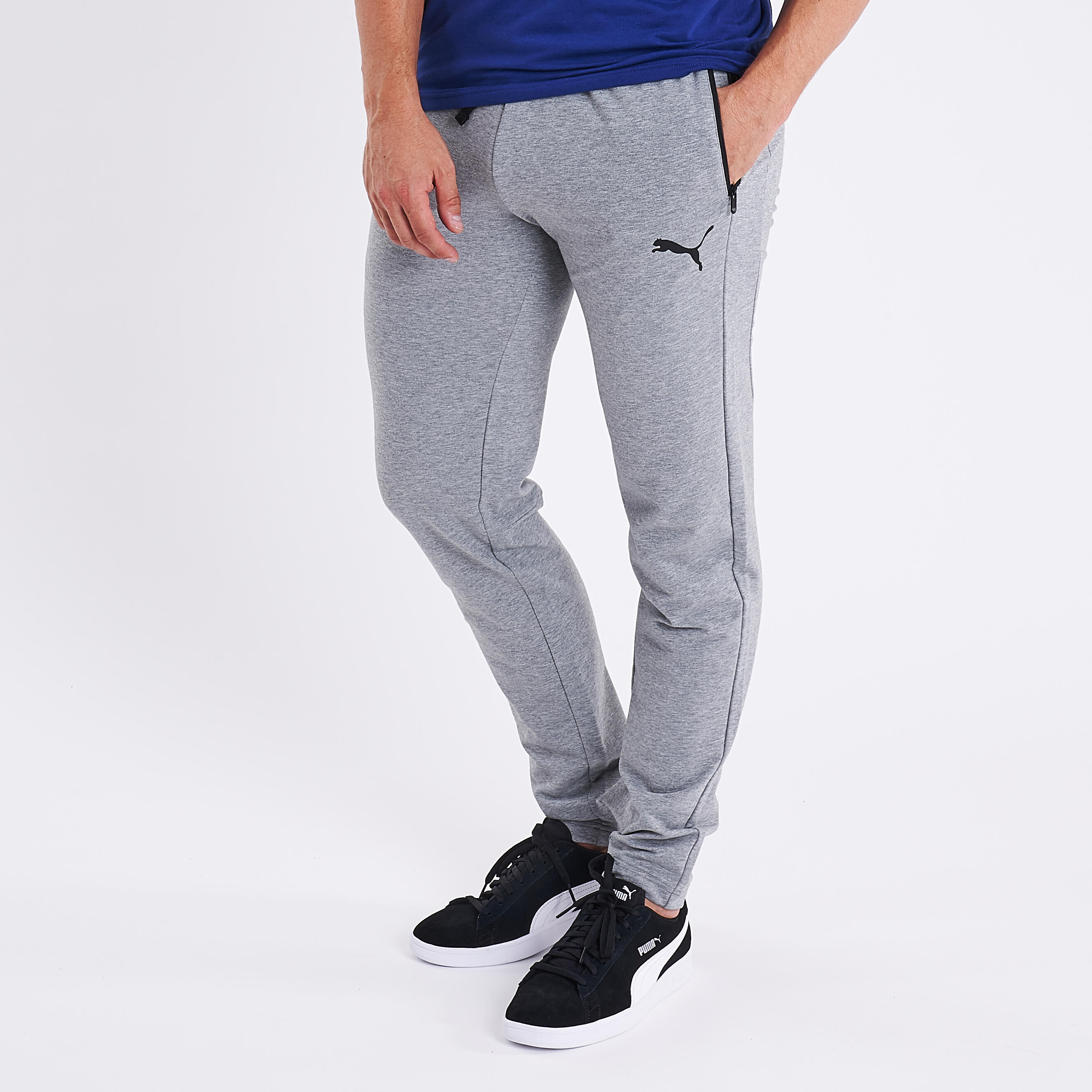 Puma Trainingshose Biobaumwolle Fitness Herren grau