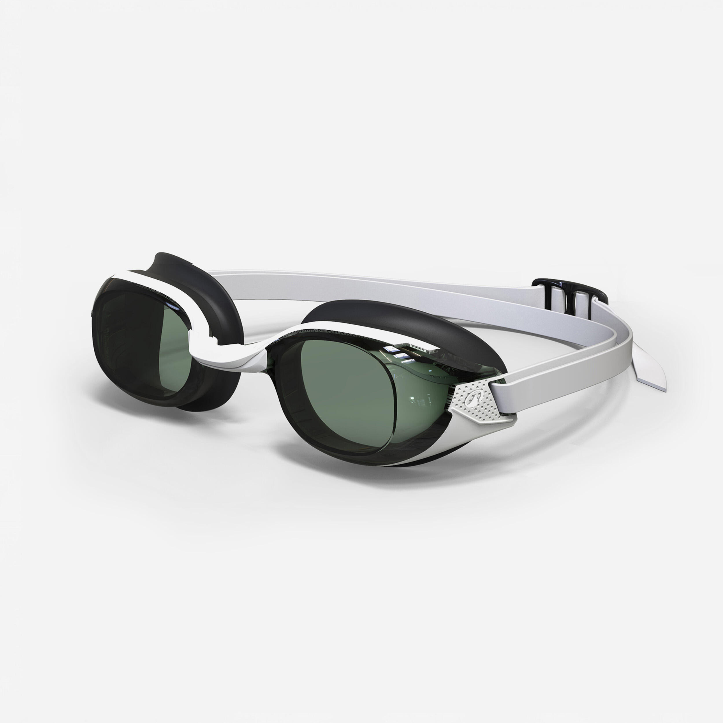 Nabaiji Schwimmbrille Korrekturgläser BFit getönte Gläser schwarz/weiss
