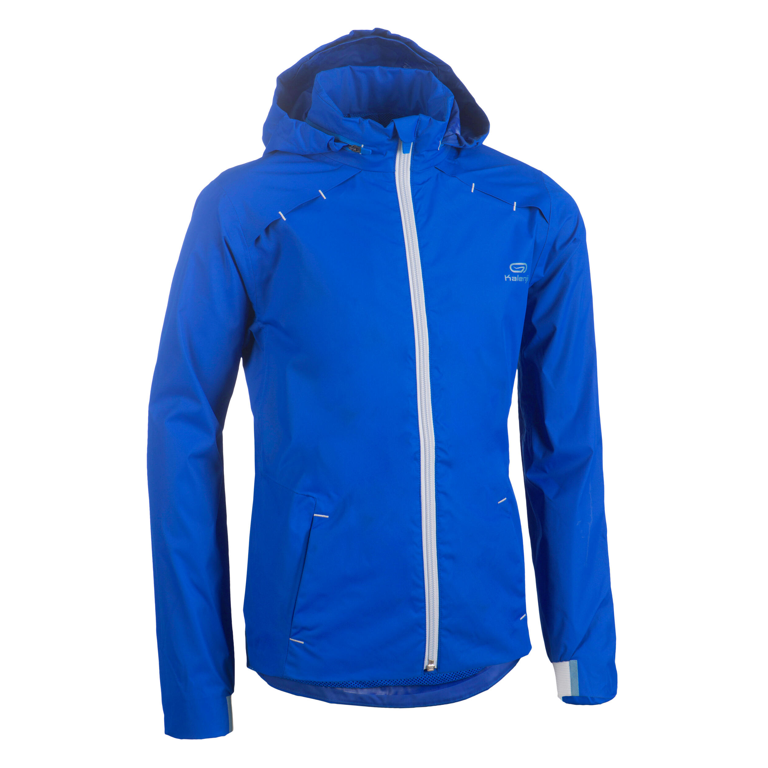Kiprun Laufjacke Leichtathletikjacke wasserdicht Kinder AT 500 electric blue