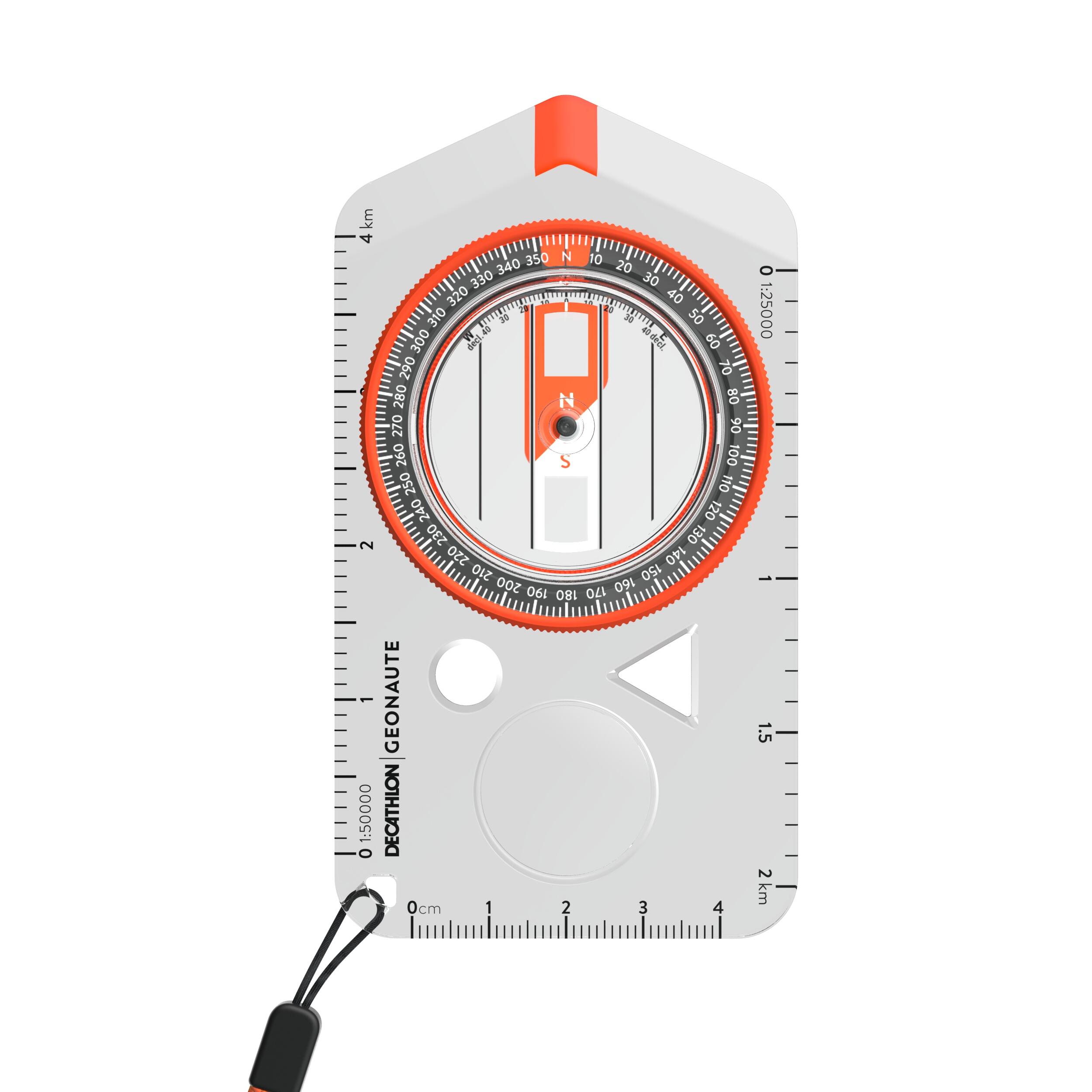 Geonaute Kompass Wandern Orientierungslauf Explorer 500 orange
