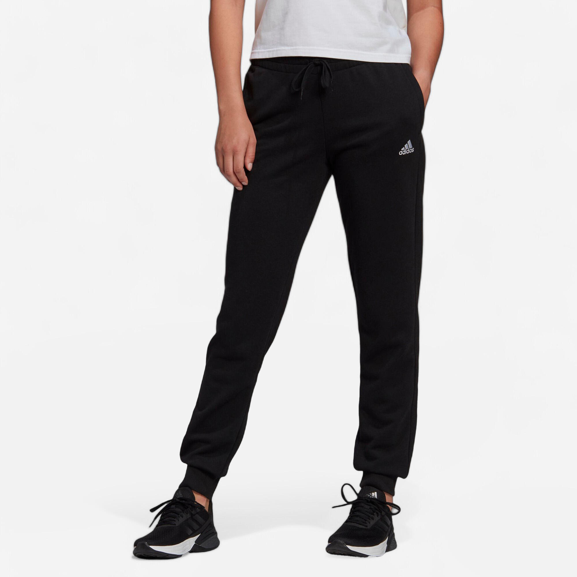 Adidas Jogginhose Fitness Slim Damen schwarz