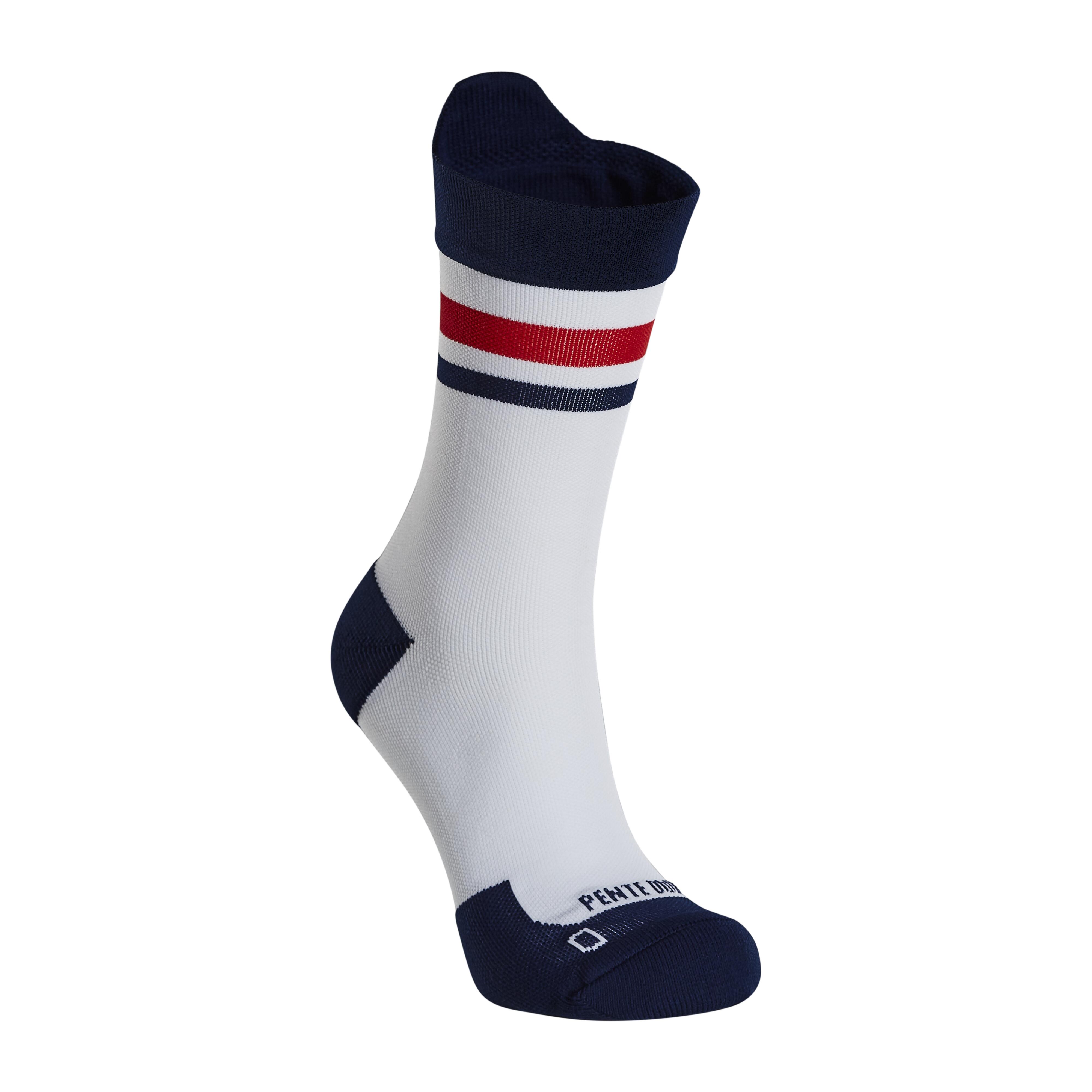 Pente Douce FAHRRADSOCKEN PENTE DOUCE BLAU/WEISS/ROT