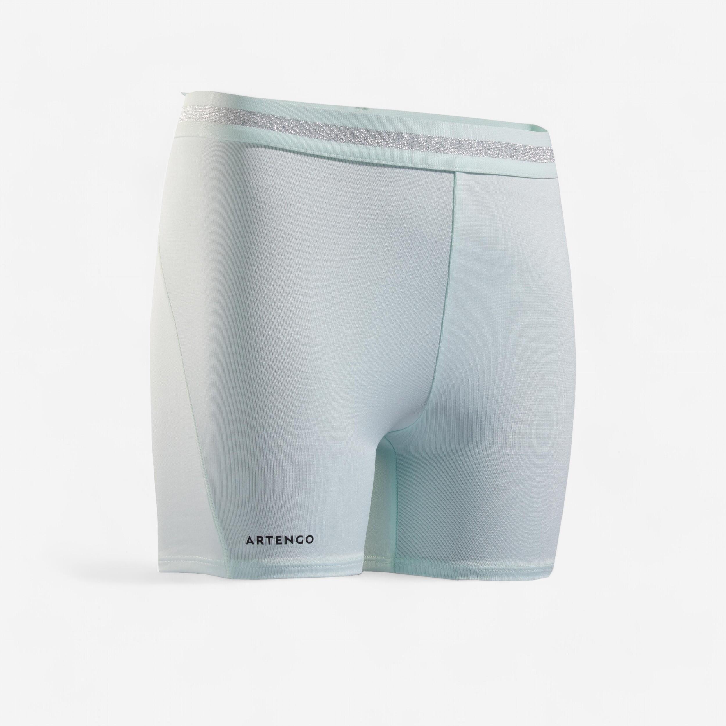 Artengo Tennis-Shorty Mädchen 500 hellgrün
