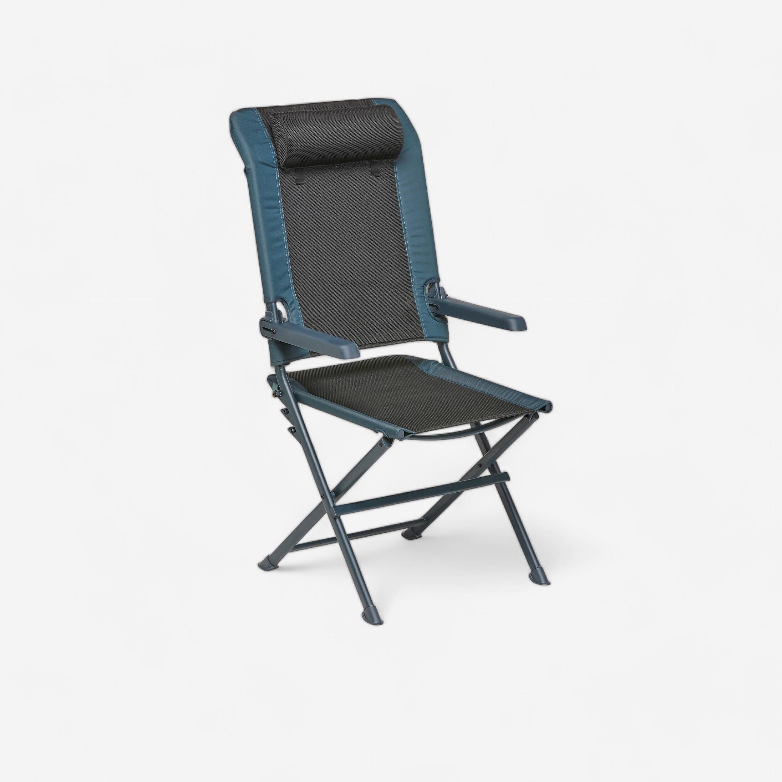 Quechua Campingstuhl Komfort Multiposition klappbar Chill Meal