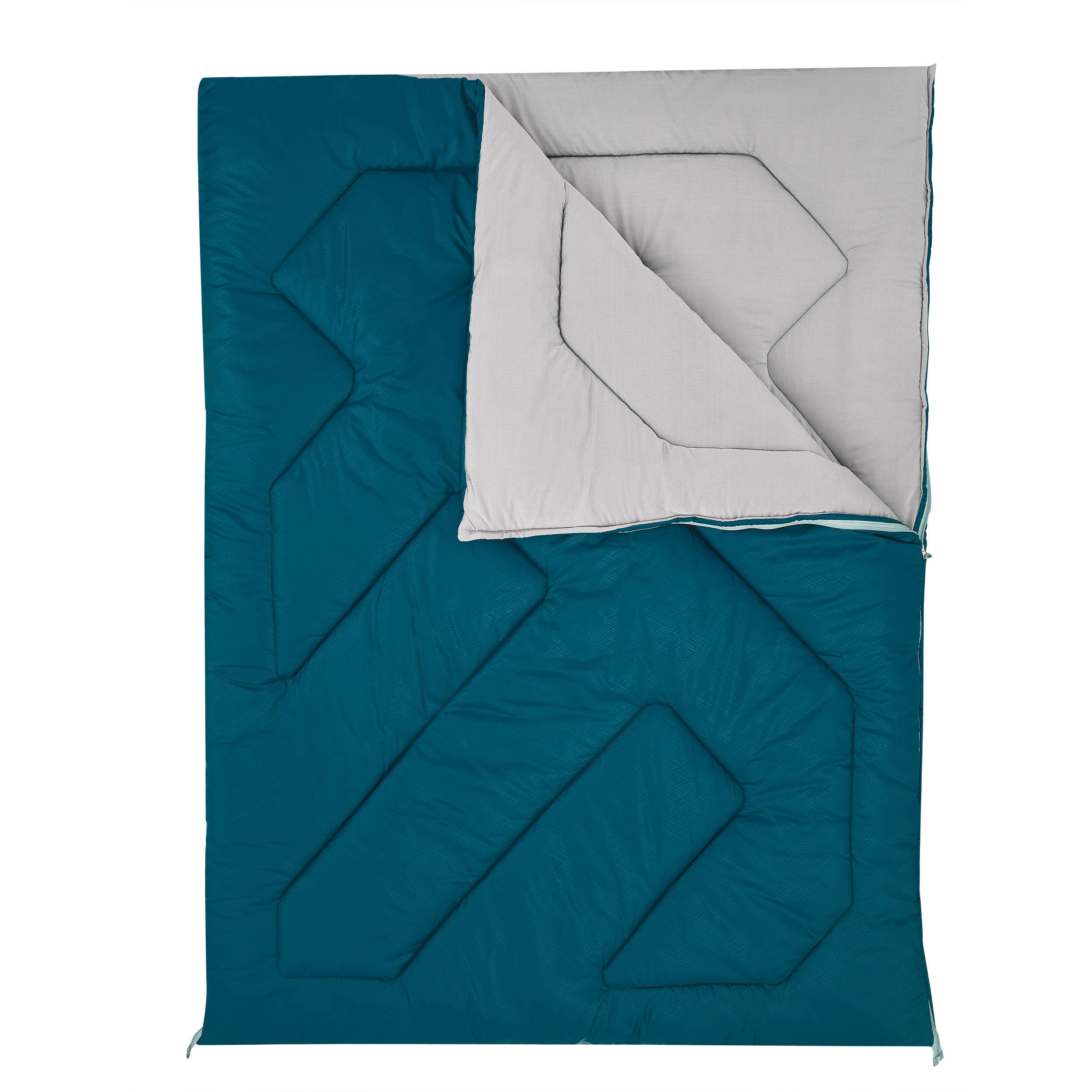 Quechua Schlafsack Camping - Arpenaz 10 °C für 2 Personen blau
