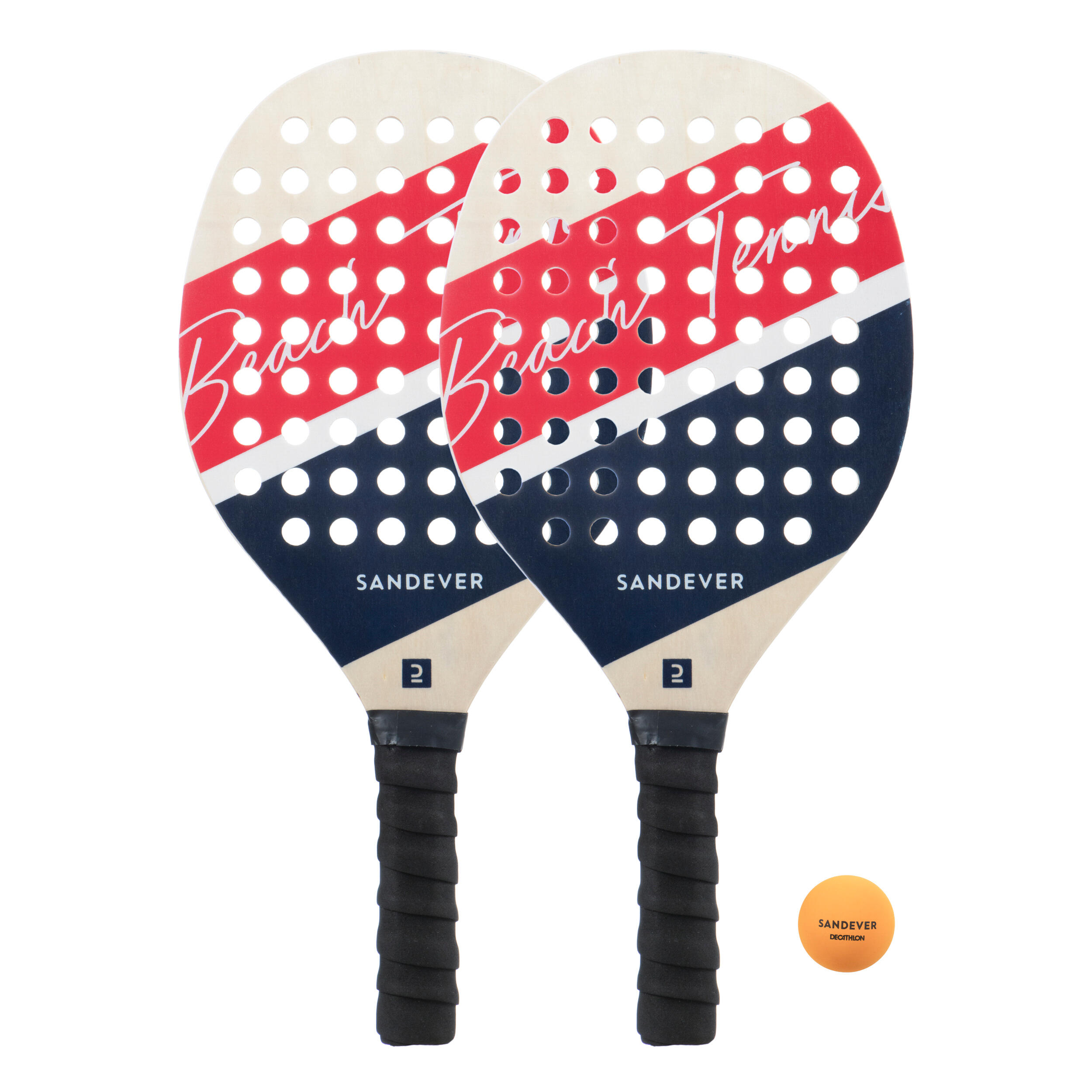 Sandever Beachtennis-Set Experience gelb/blau