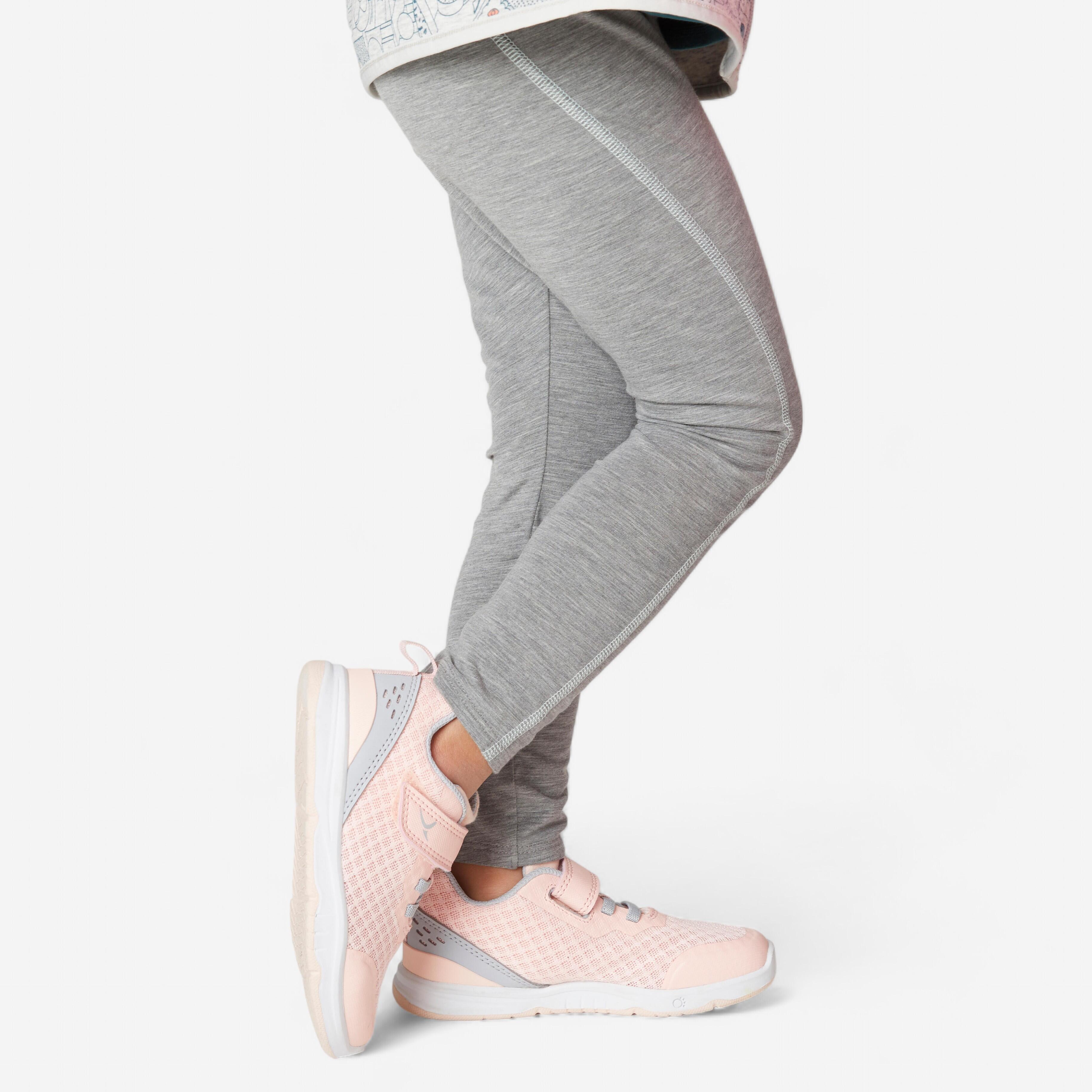 Domyos Leggings atmungsaktiv Babyturnen grau/blau