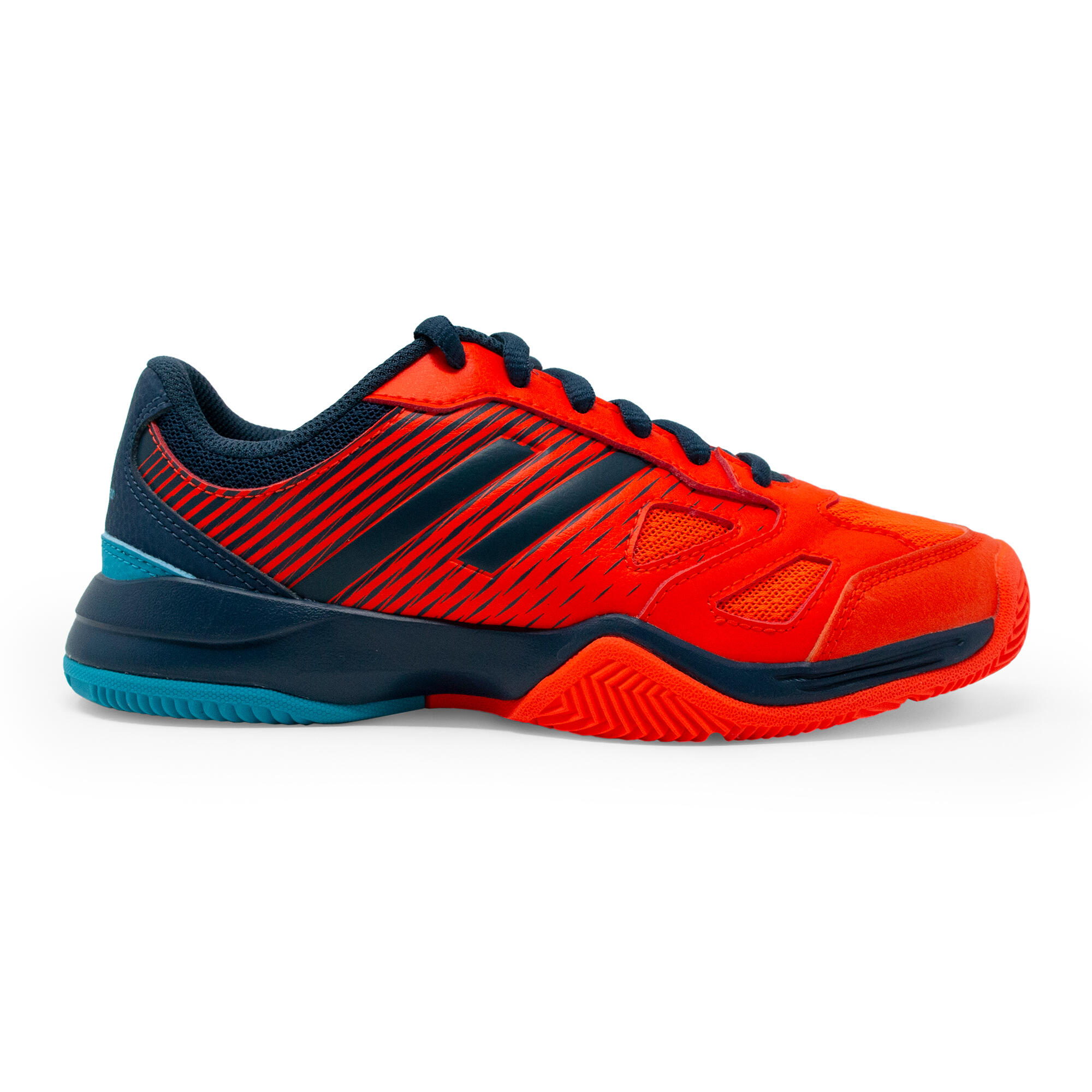 Kuikma Padelschuhe Kinder PS 500 mit Schnürung blau/gelb