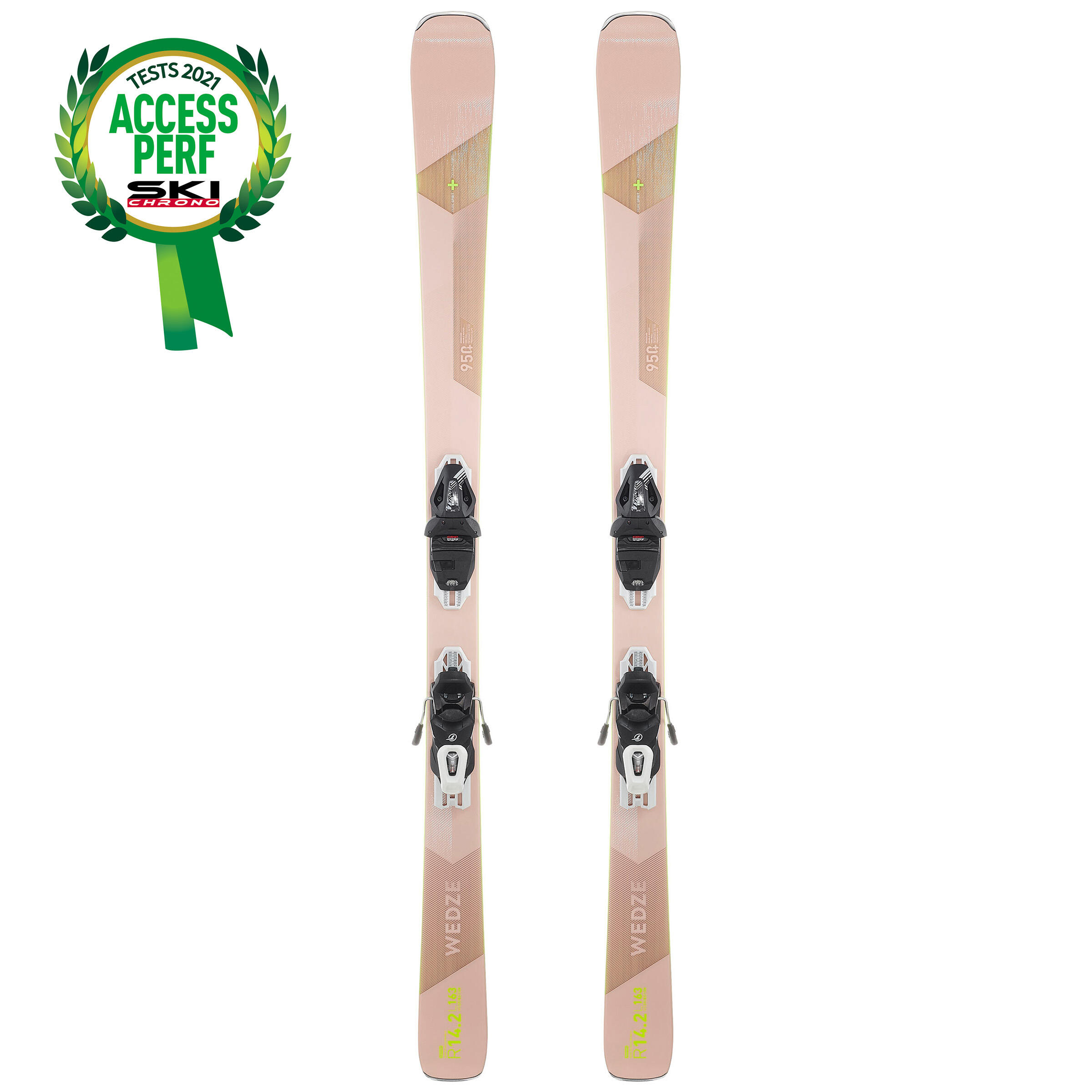 Wedze Ski All Mountain Cross 950+ Damen rosa
