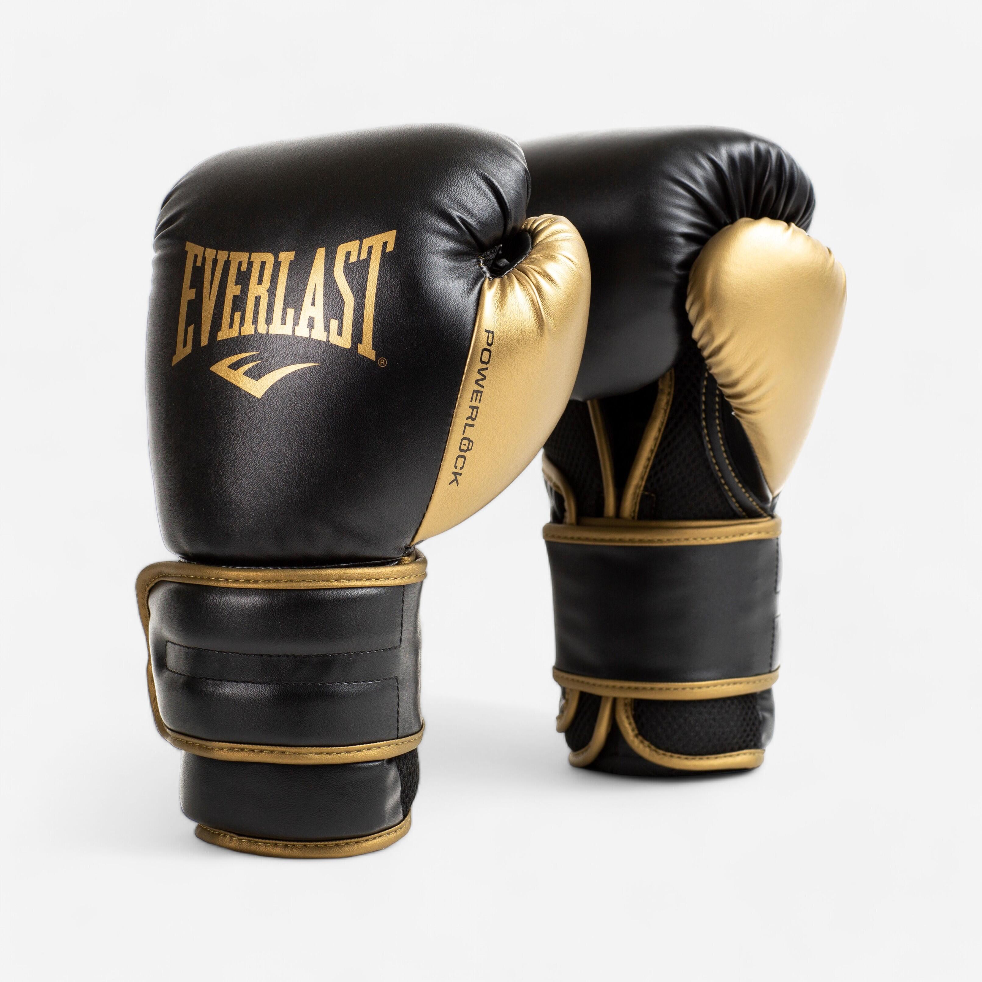Everlast Boxhandschuhe Powerlock schwarz/gold