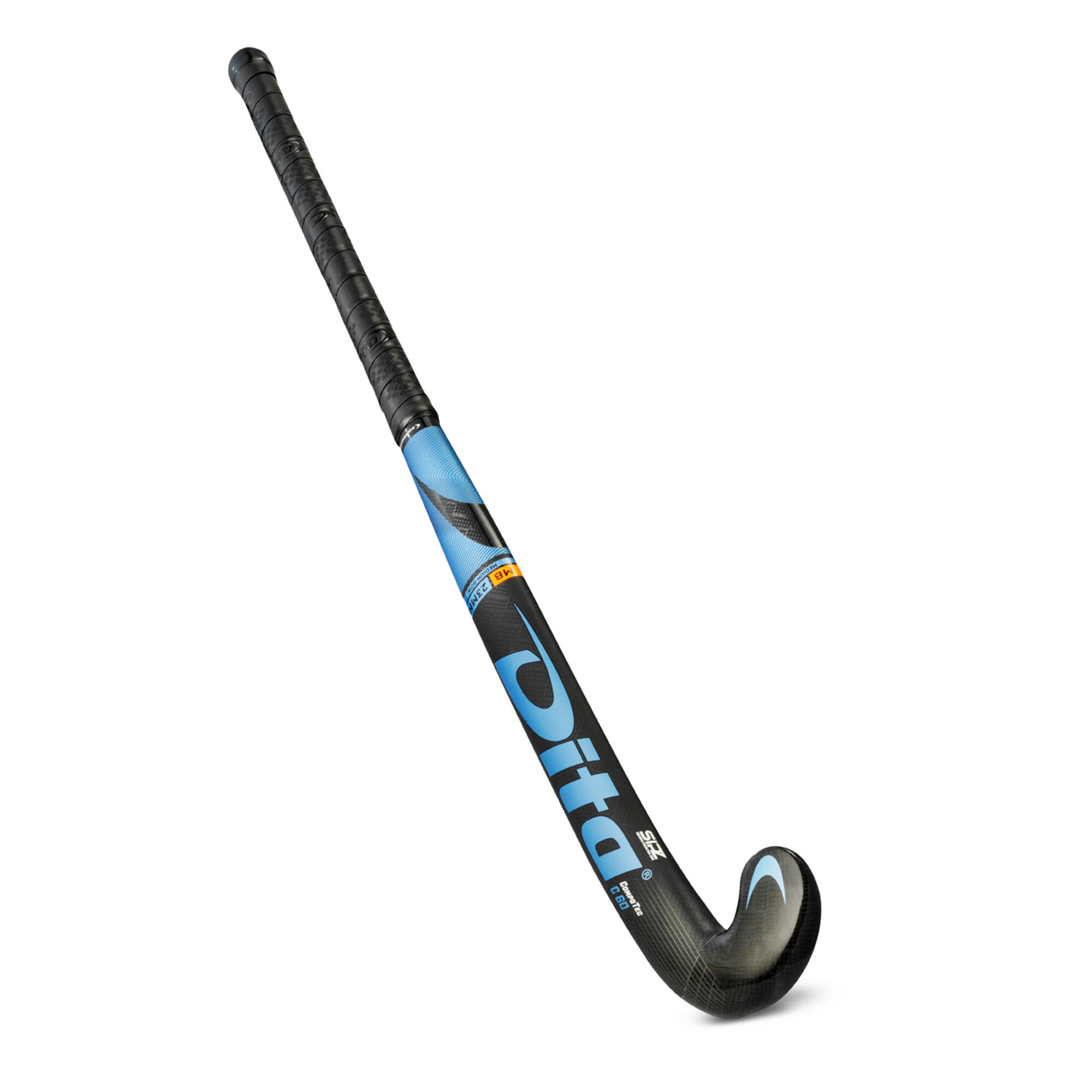 Dita Feldhockeyschläger CompotecC60 MidBow 60% Carbon Fortgeschrittene blau/schwarz