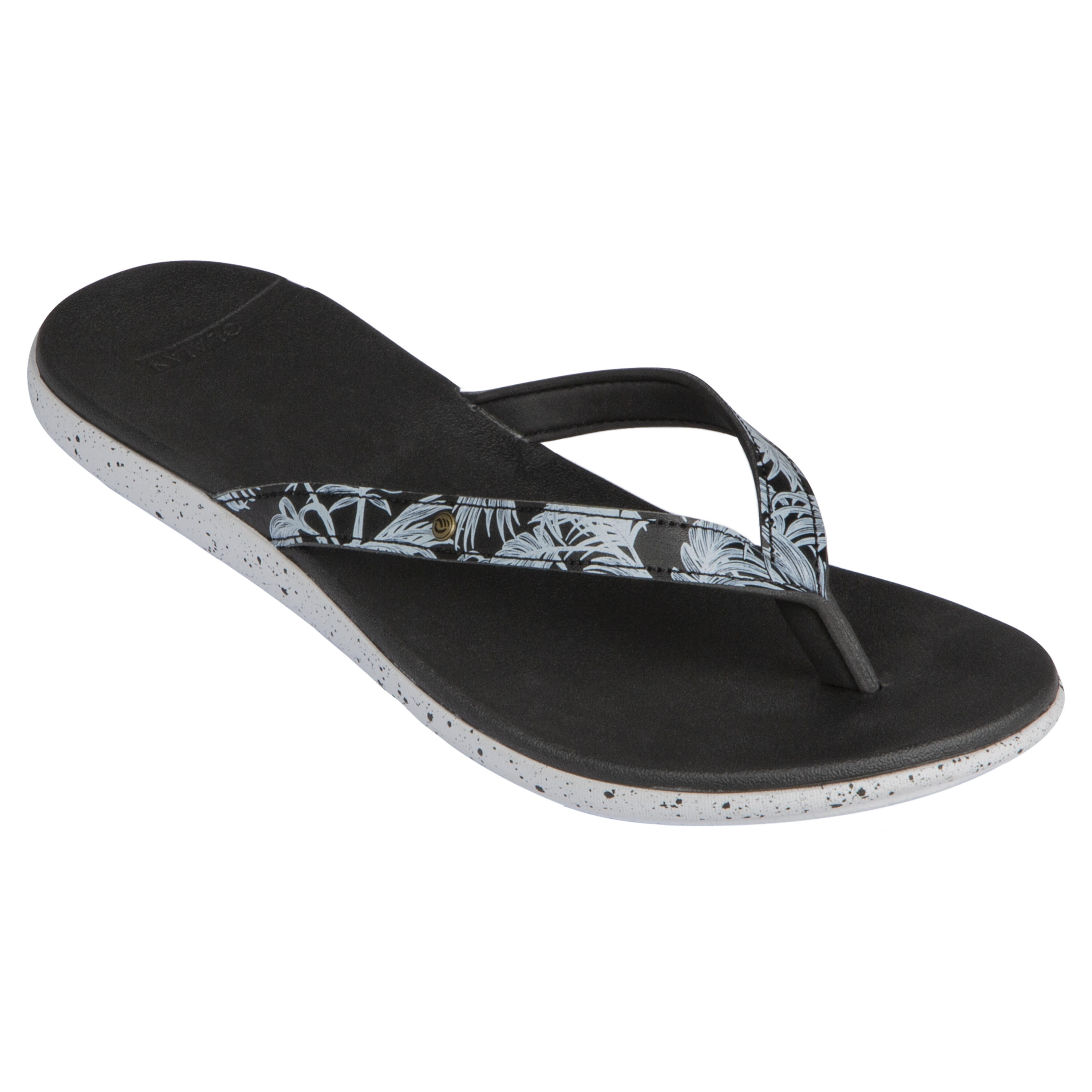 Olaian Zehensandalen Damen 550 schwarz