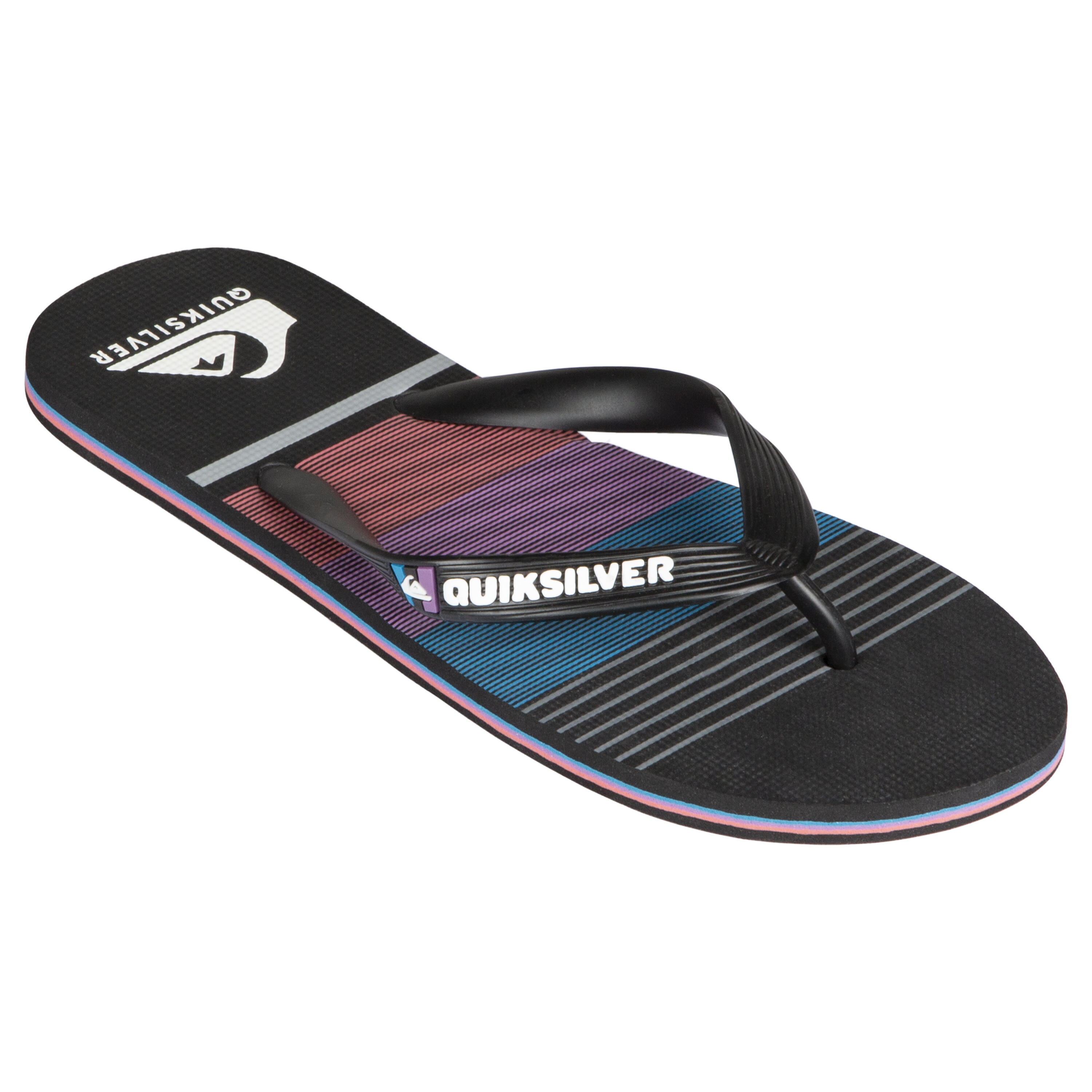 Quiksilver Zehensandalen Molokai schwarz/blau/rot