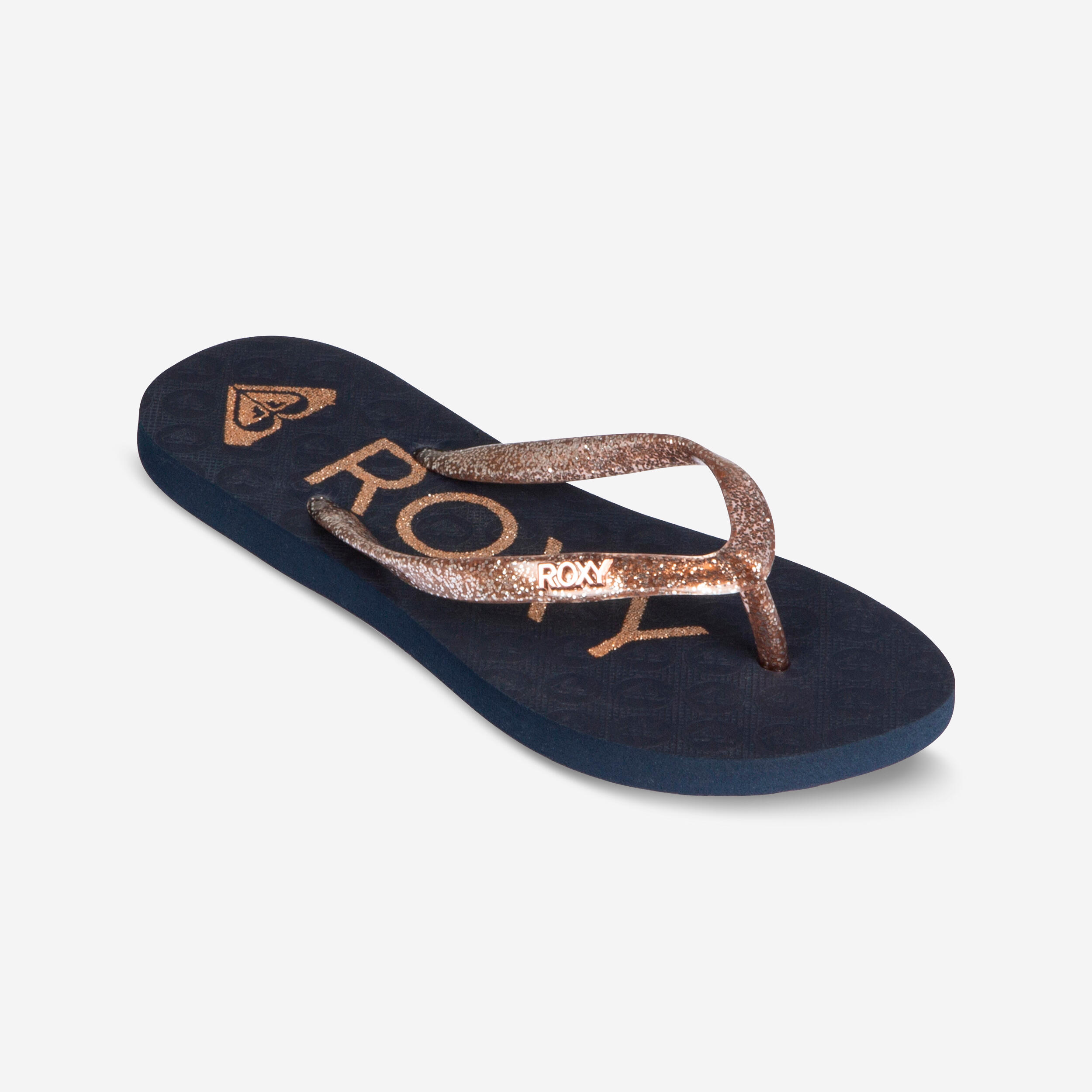 Roxy Zehensandalen Mädchen Roxy Viva Sparkle blau/gold