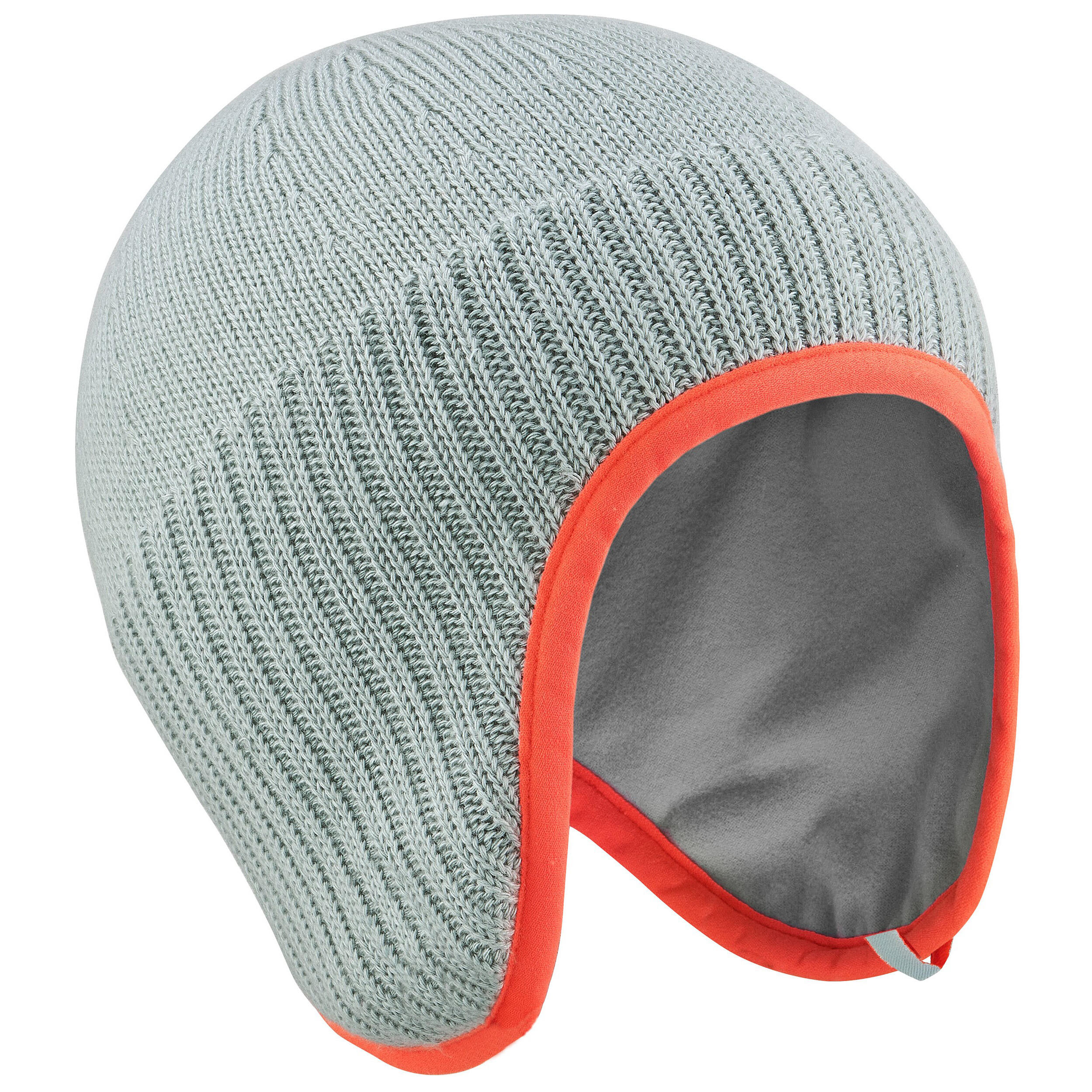Wedze Skihelm-Mütze Unterhelmmütze peruanisch Baby grau