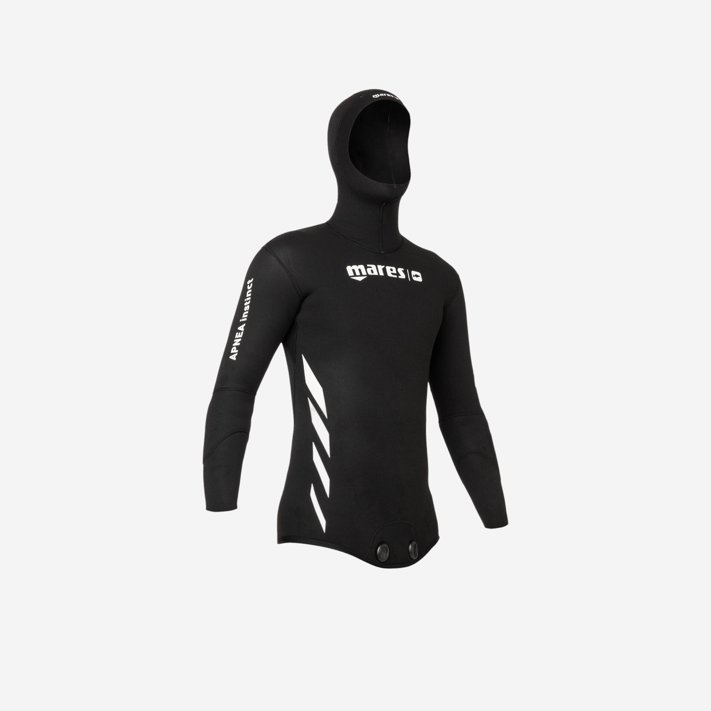 Mares Neoprenjacke Apnea Mares 5 mm Glattneopren innen Nylon-Laminierung außen Herren