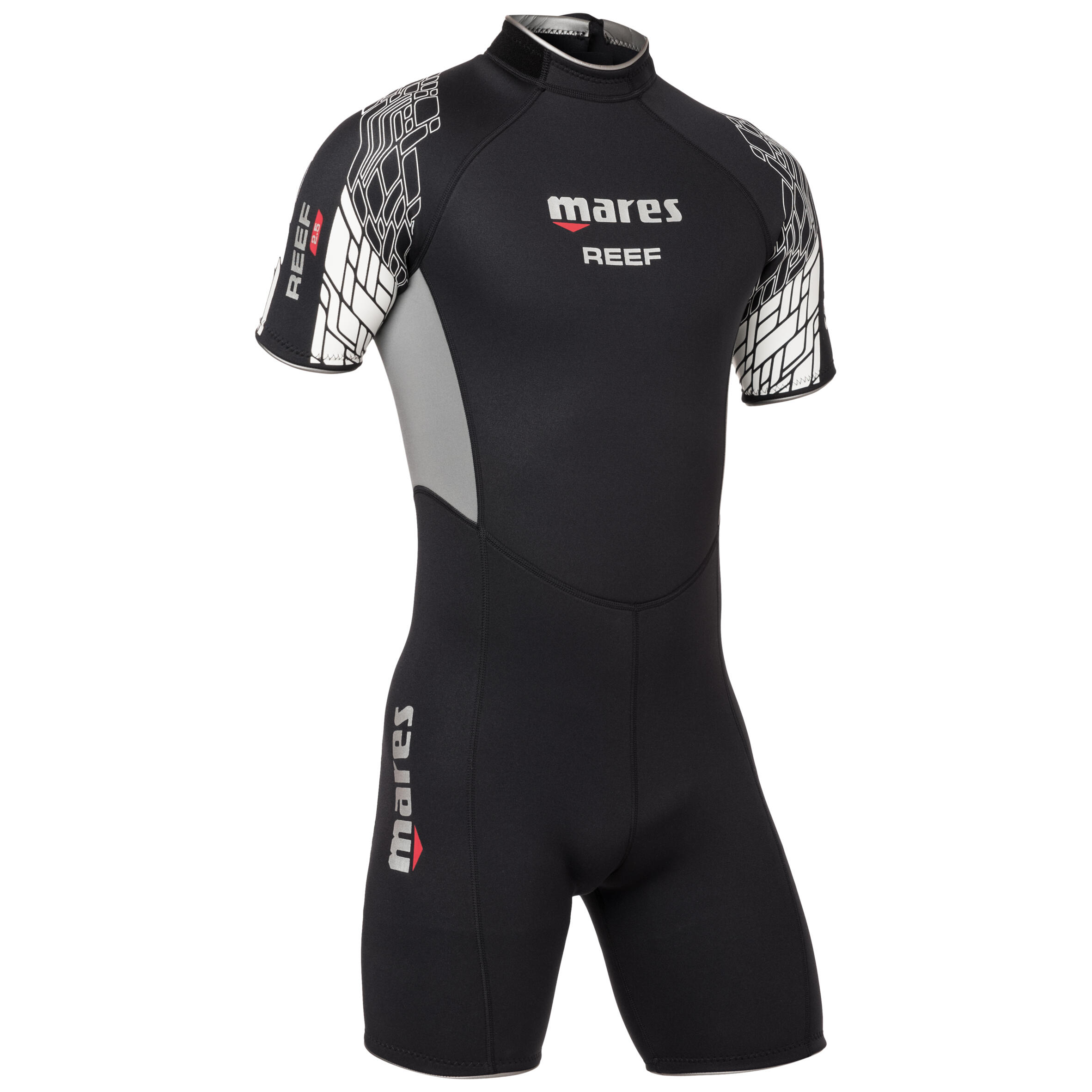 Mares Neopren Shorty Gerätetauchen Herren Mares Reef 2,5 mm schwarz/grau