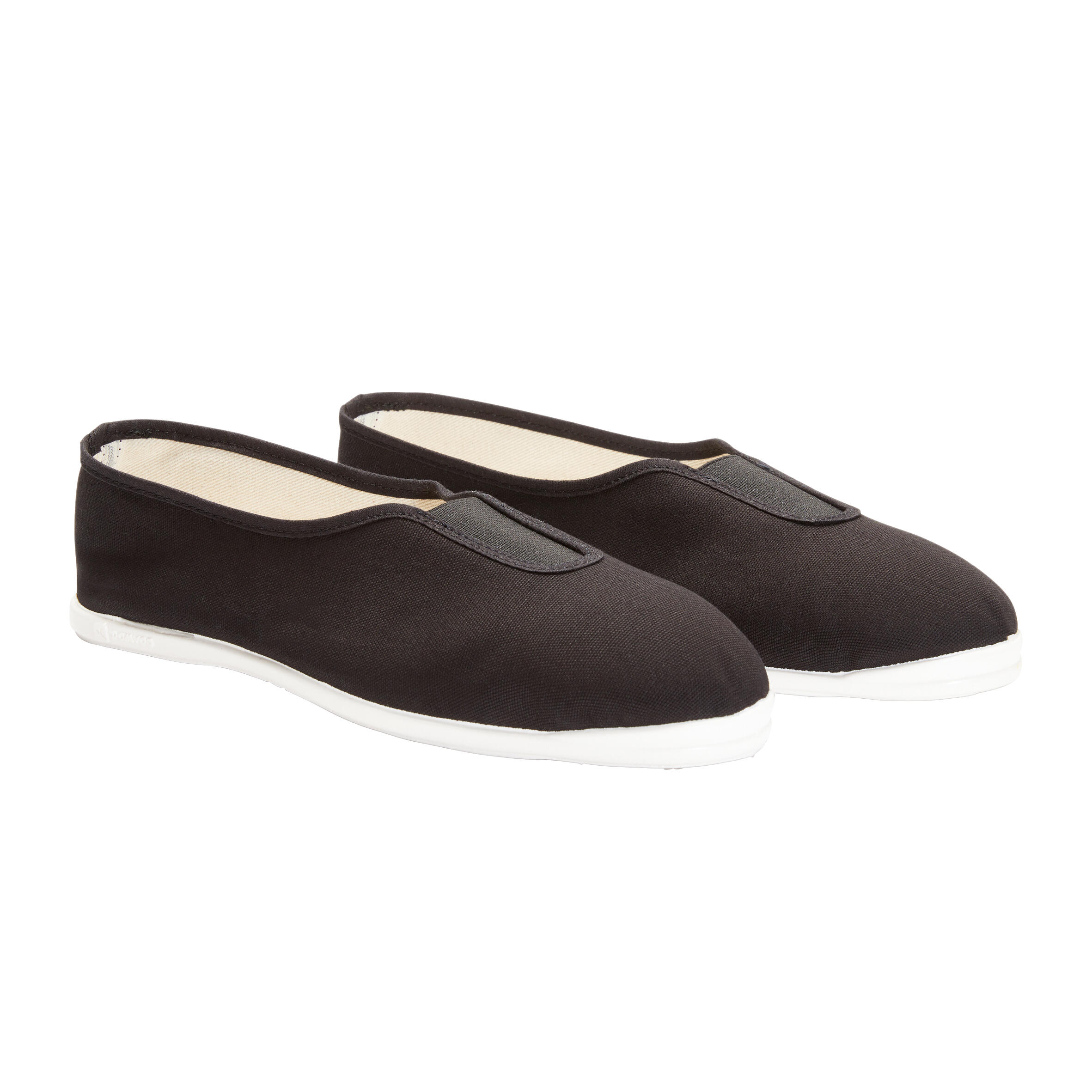 Domyos Gymnastikschuhe Stoff Kinder schwarz