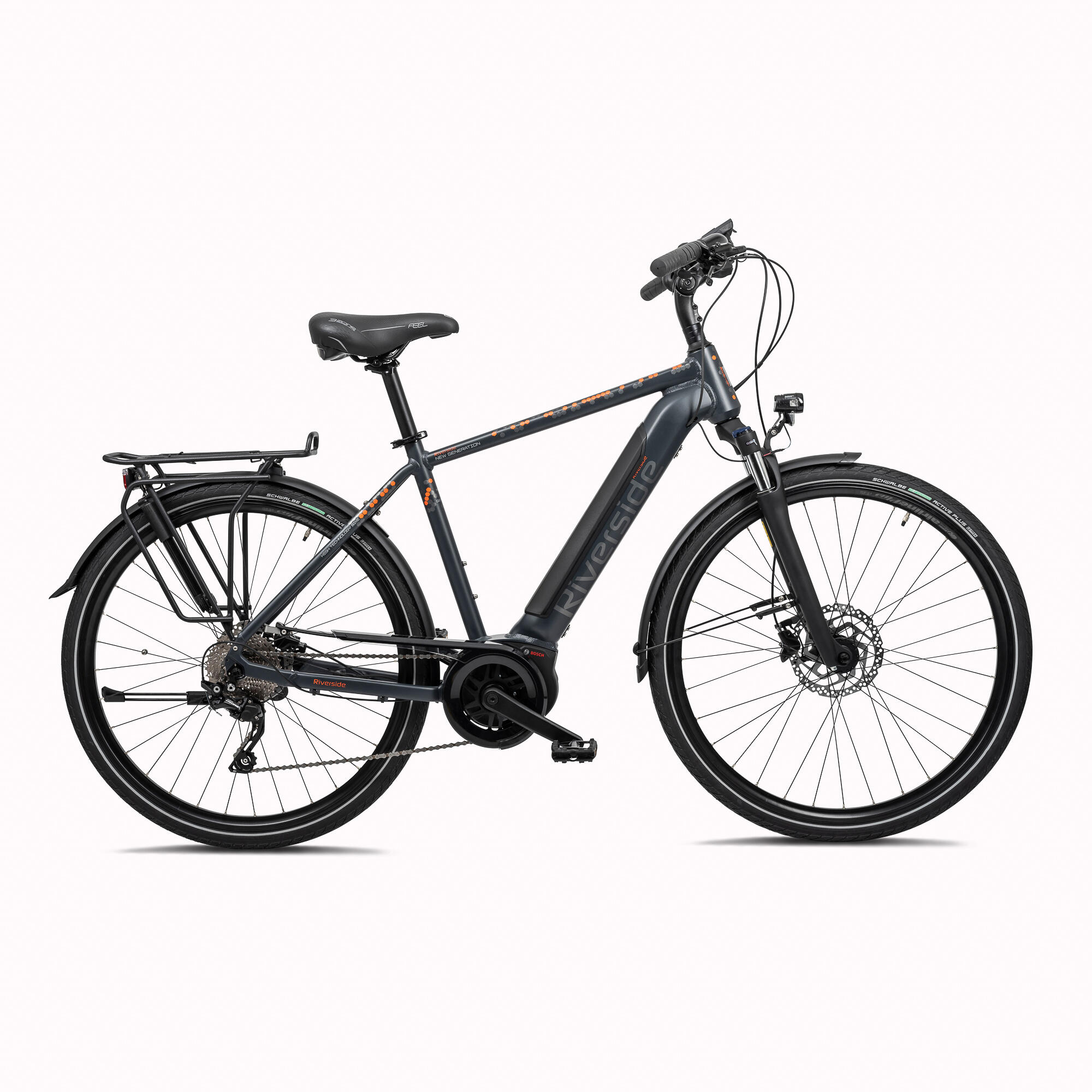 Riverside E-Bike Trekkingrad 28 Zoll Riverside Perf Line Herren PT 500 Wh