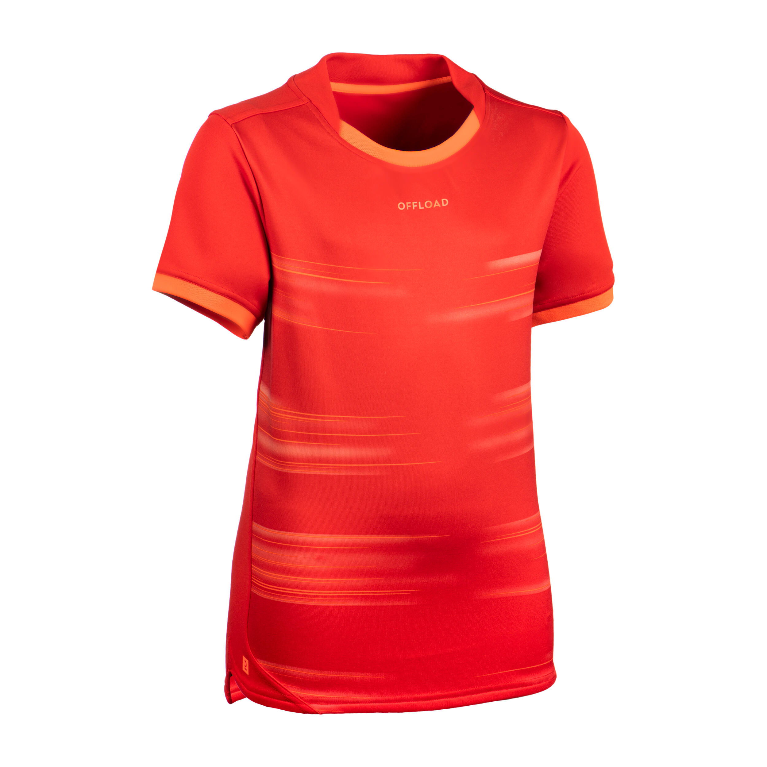 Offload Rugbytrikot Kurzarm R500 Kinder rot