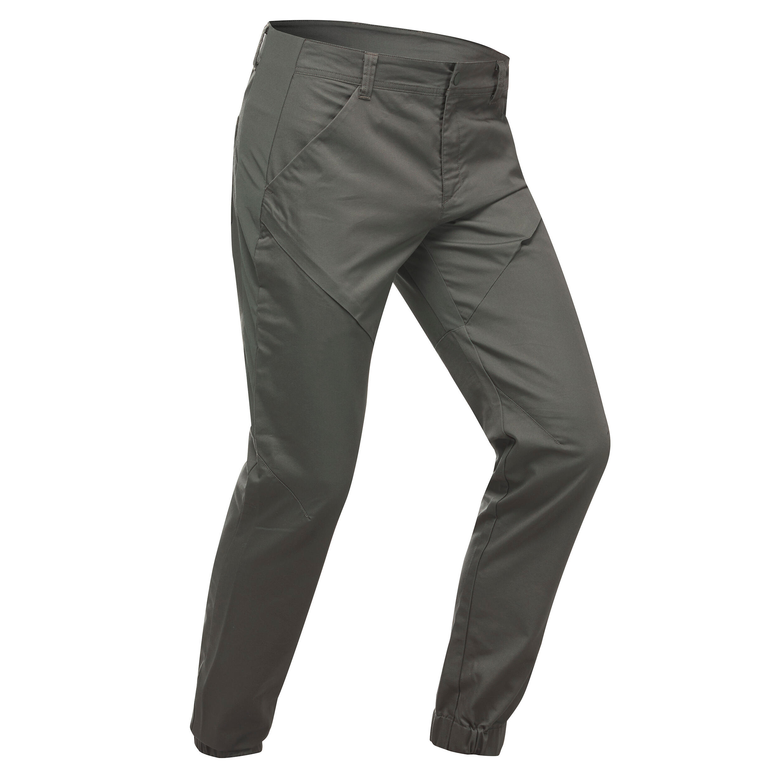 Quechua Wanderhose Slim Naturwandern NH500 Slim Herren khaki