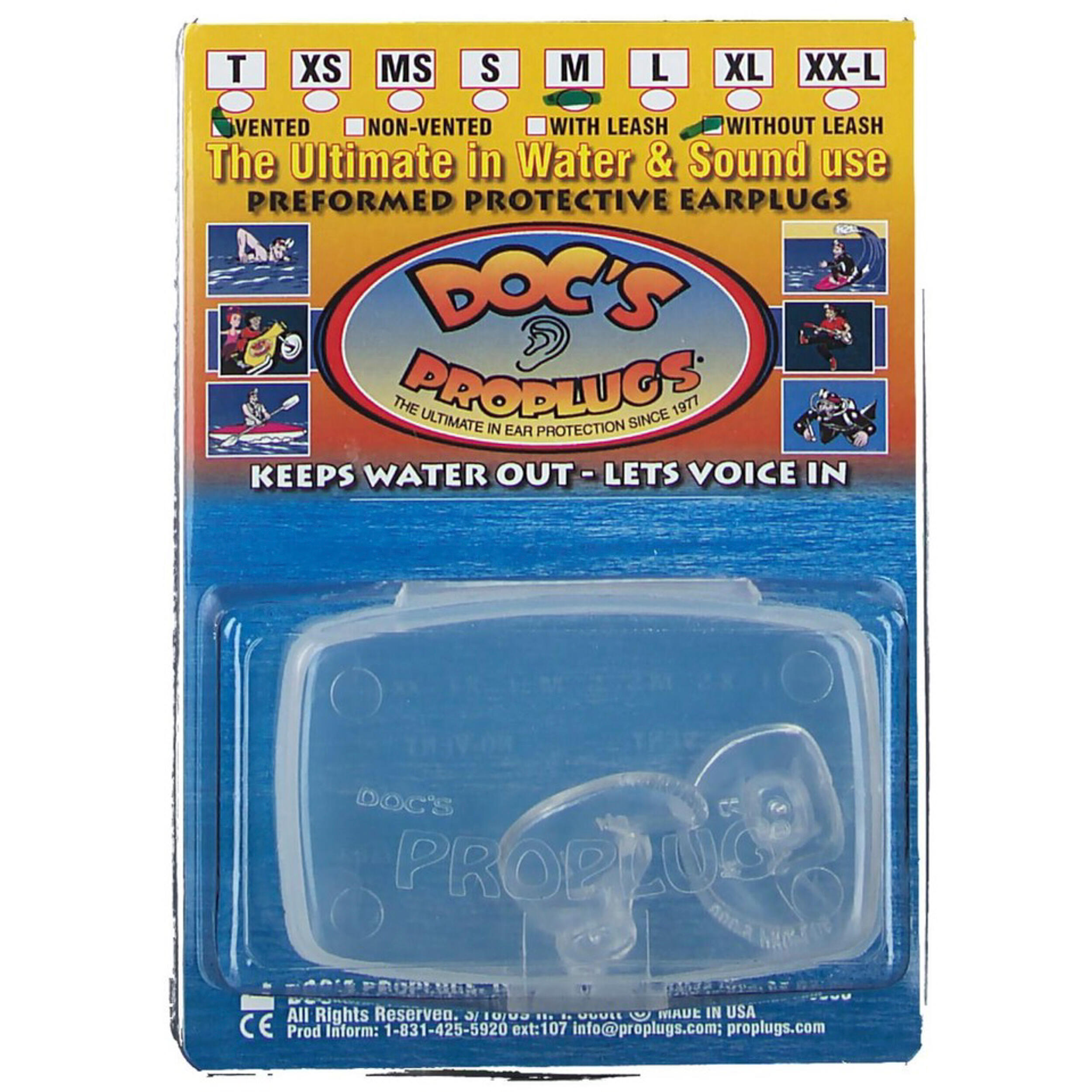 Doc's Proplugs Ohrstöpsel Surfen