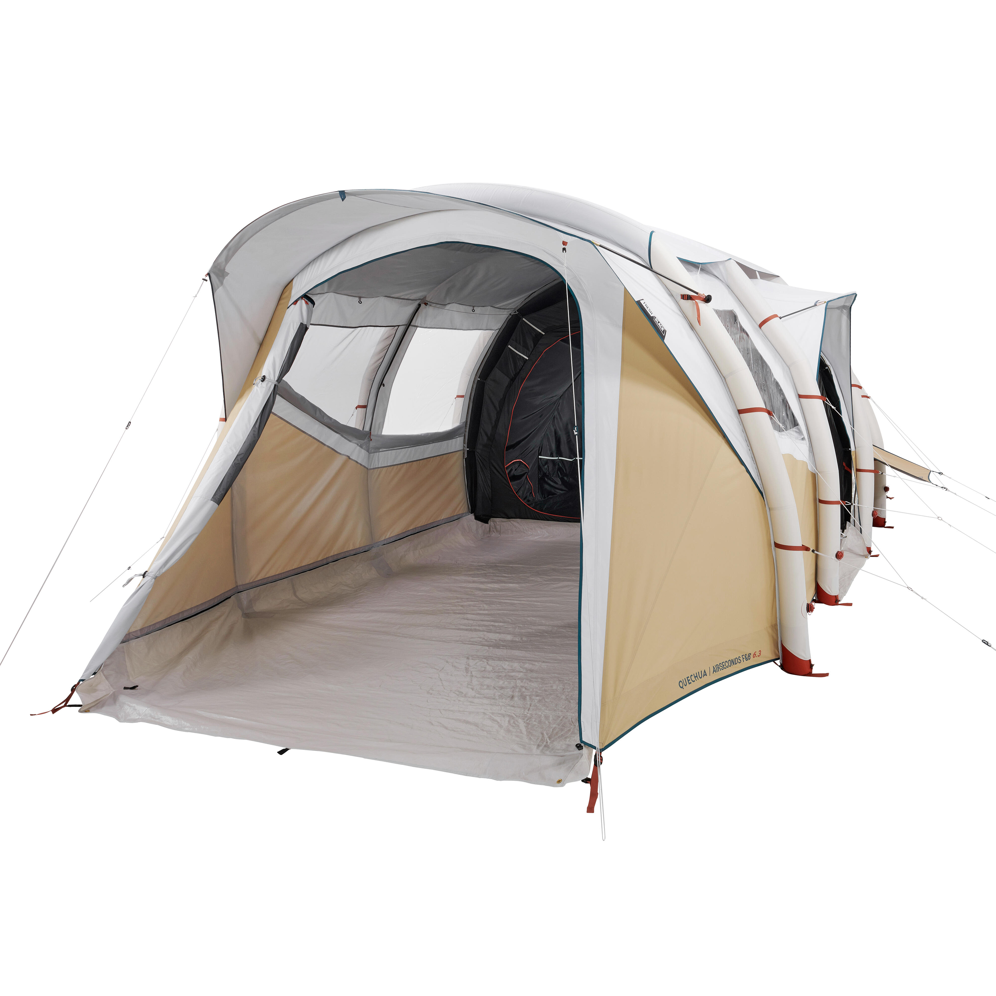 Quechua Familienzelt Fresh & Black - Air Seconds 6.3 für 6 Personen 3 Kabinen