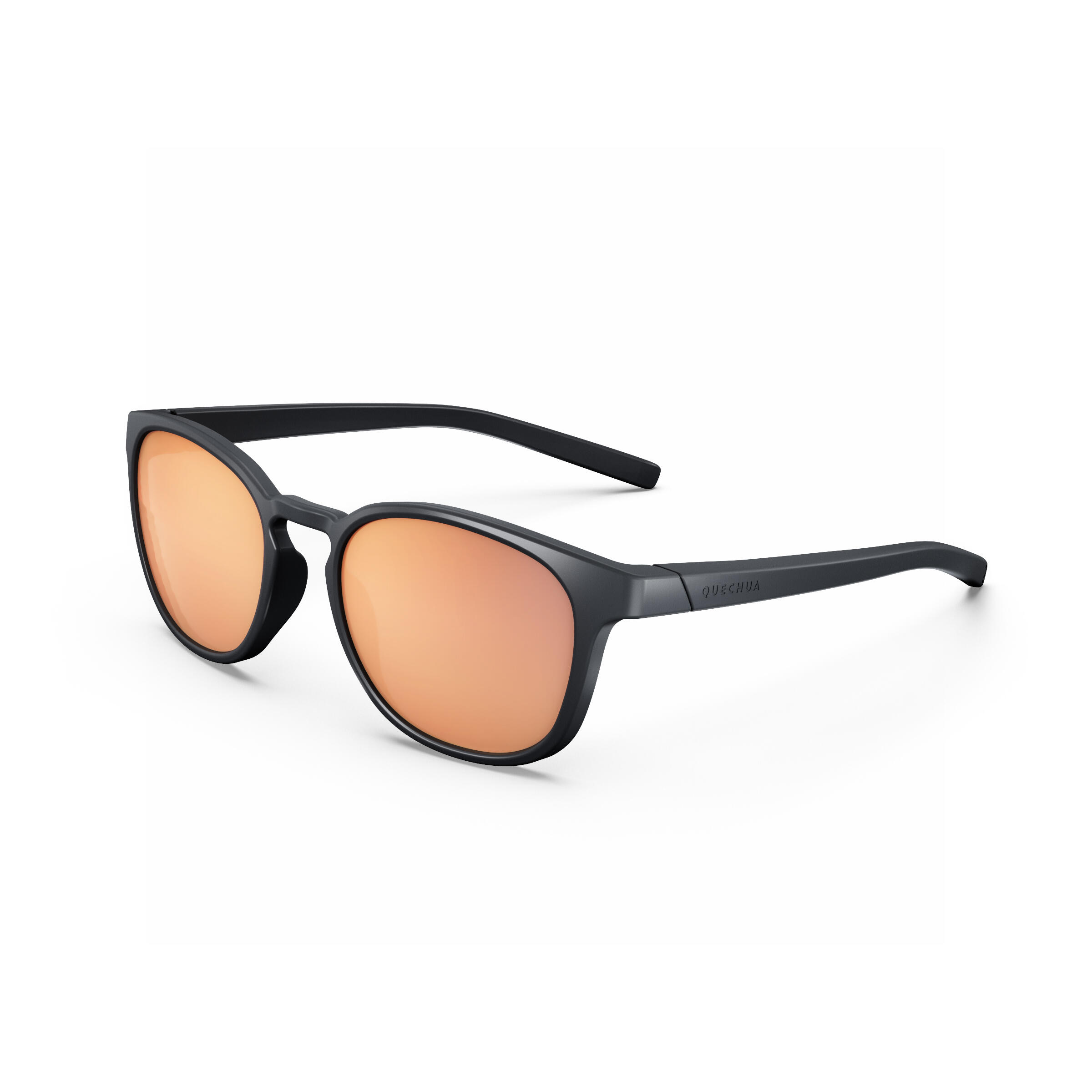 Quechua Sonnenbrille Wandern MH160 Polarisierend Erwachsene Kategorie 3 schwarz/pink