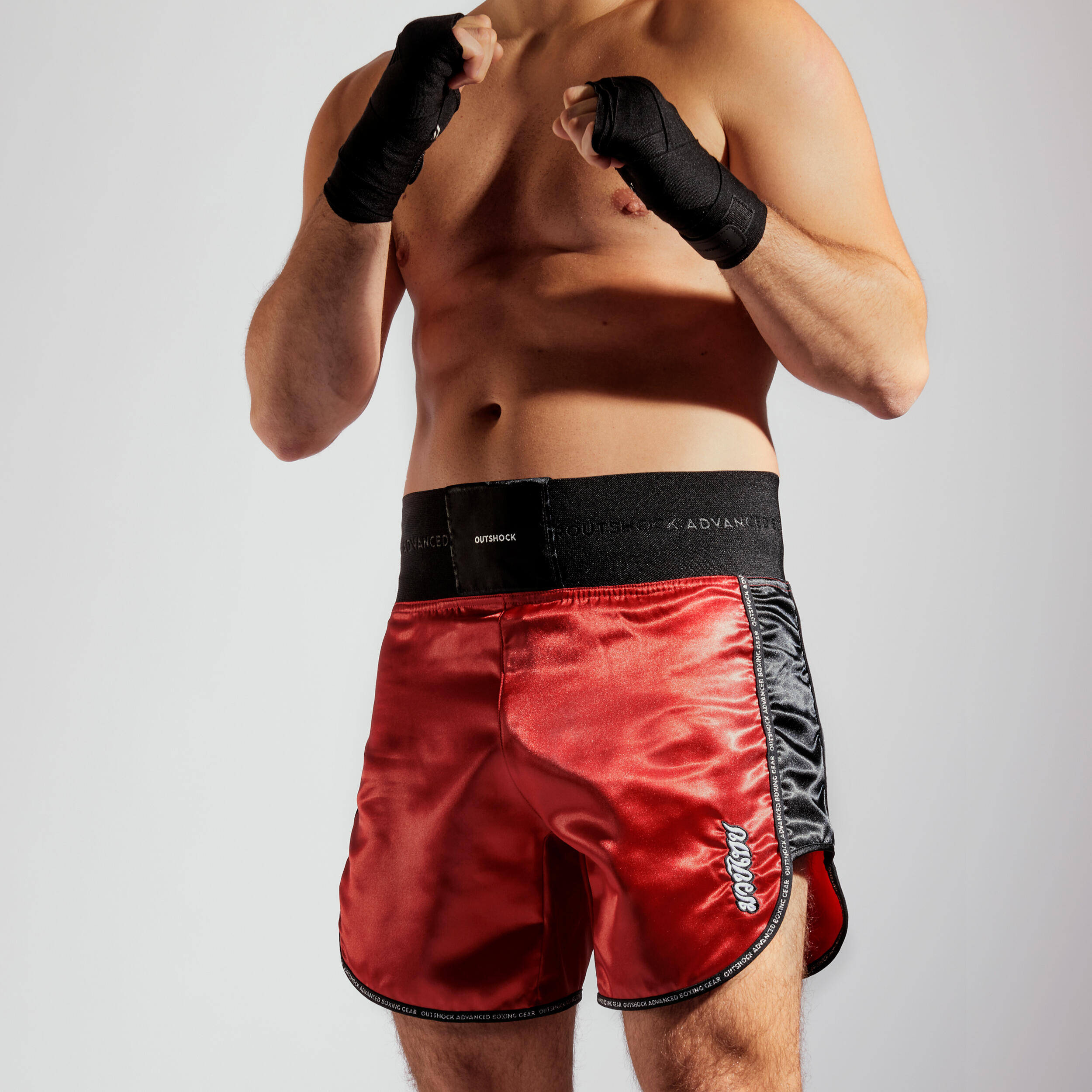 Outshock Shorts Thaiboxen 900 Herren rot