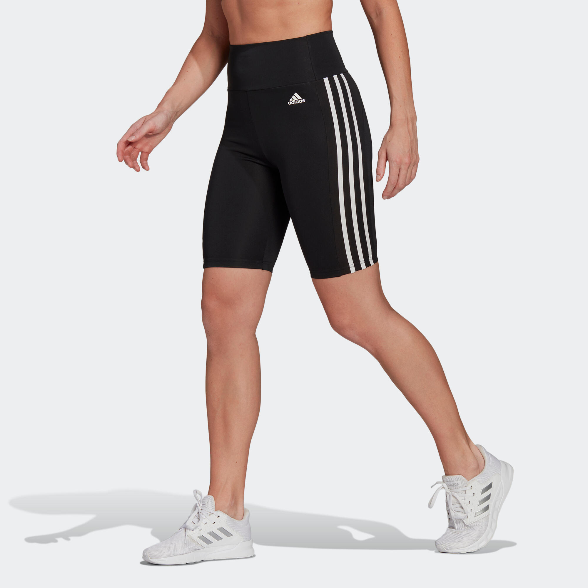 Adidas Kurze Tights Fitness Damen schwarz