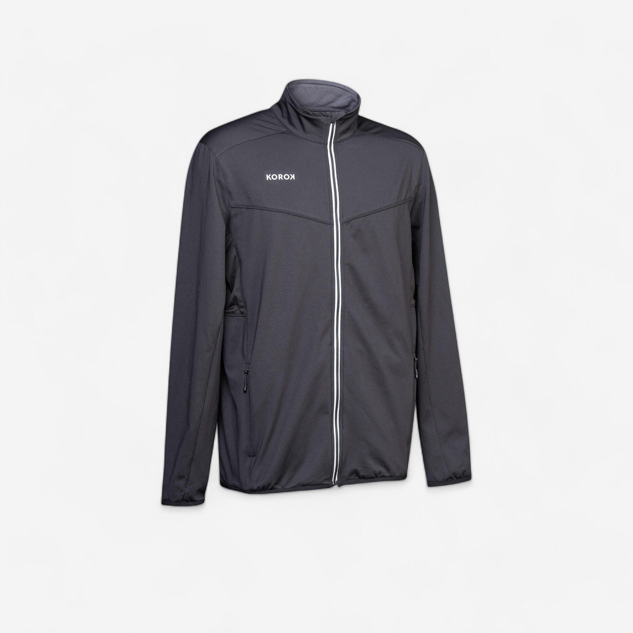 Korok Trainingsjacke Feldhockey FH900 Herren schwarz