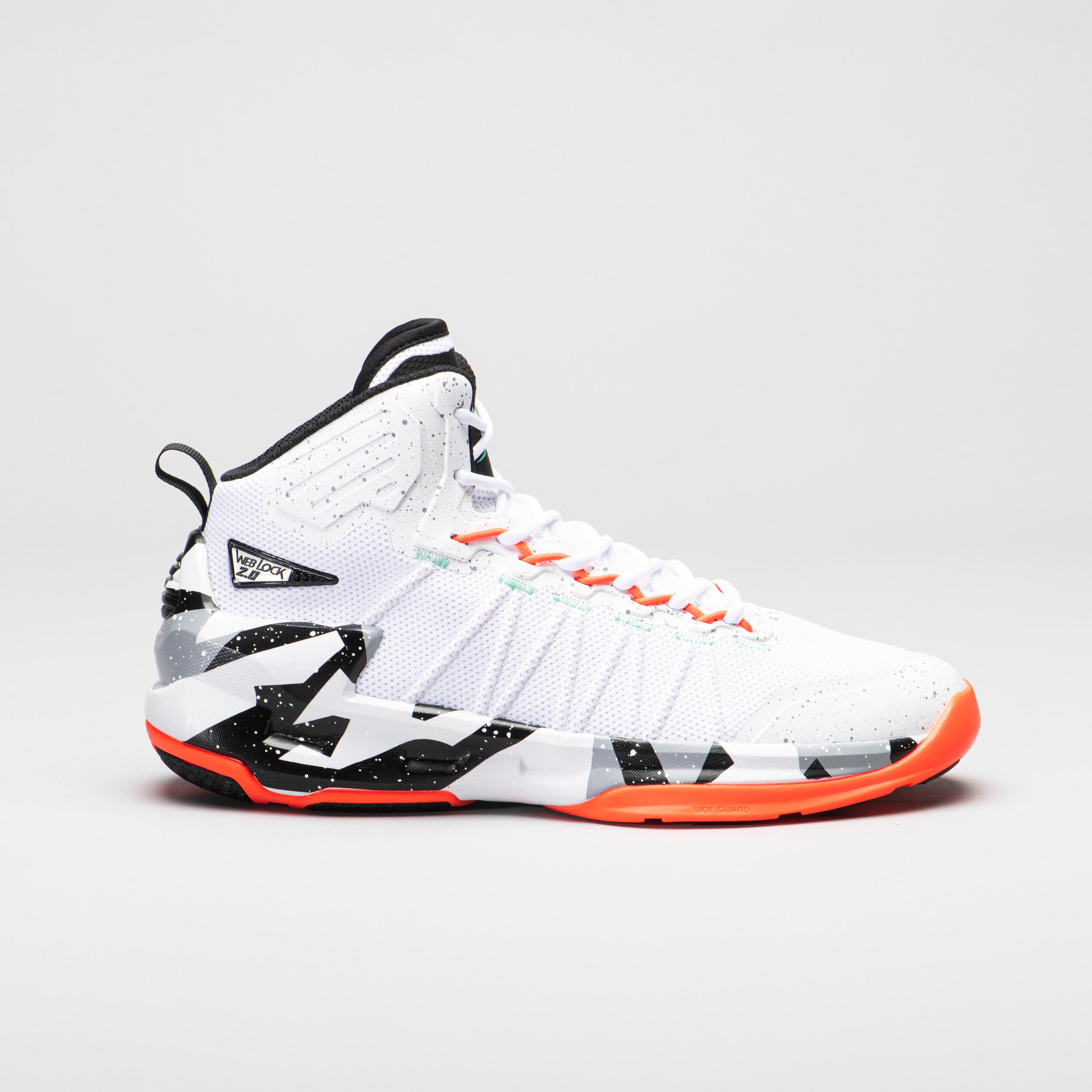 Tarmak Basketballschuhe Shield 500 Damen/Herren grau/orange