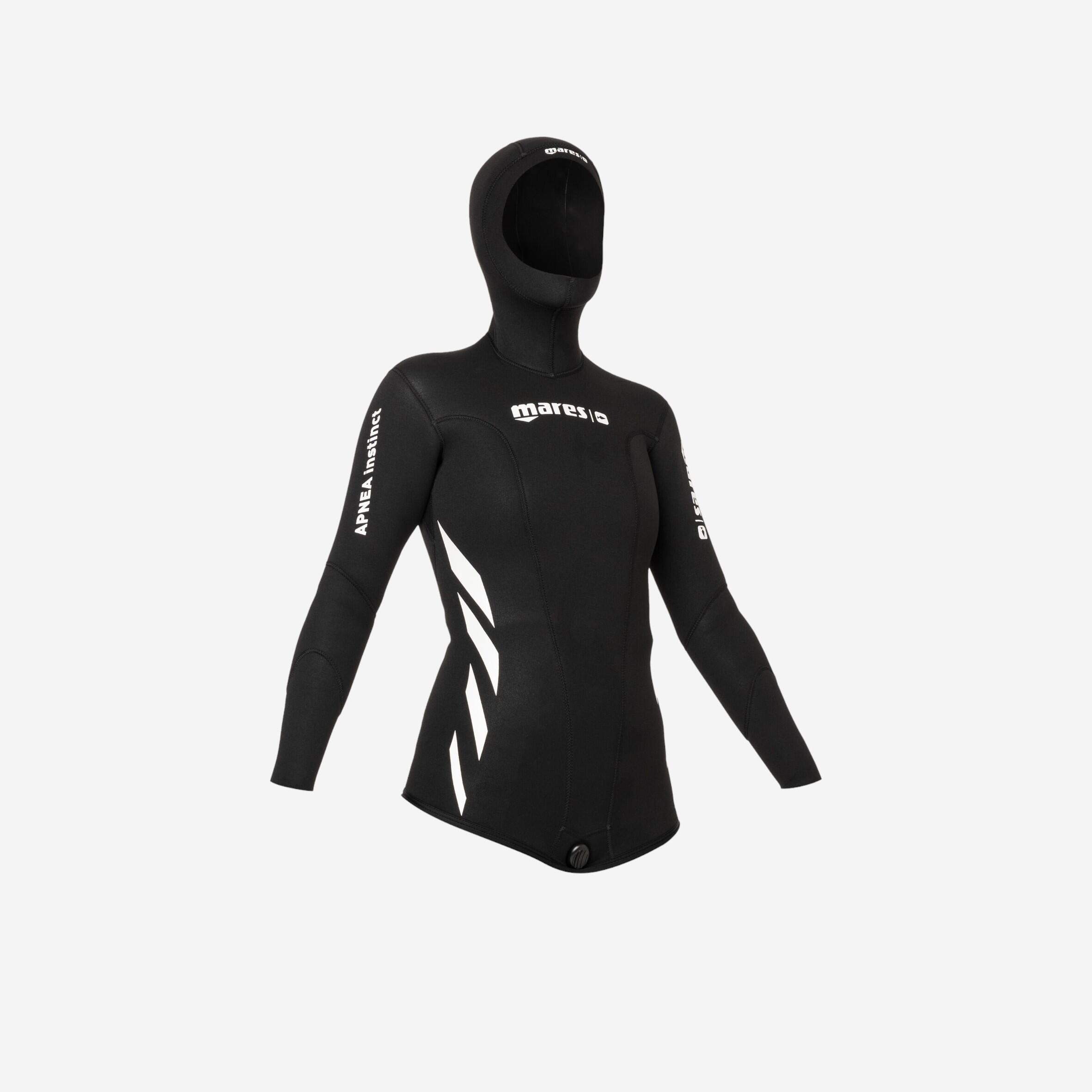 Mares Neoprenjacke Apnea Mares 5 mm Glattneopren innen Nylon-Laminierung außen Damen