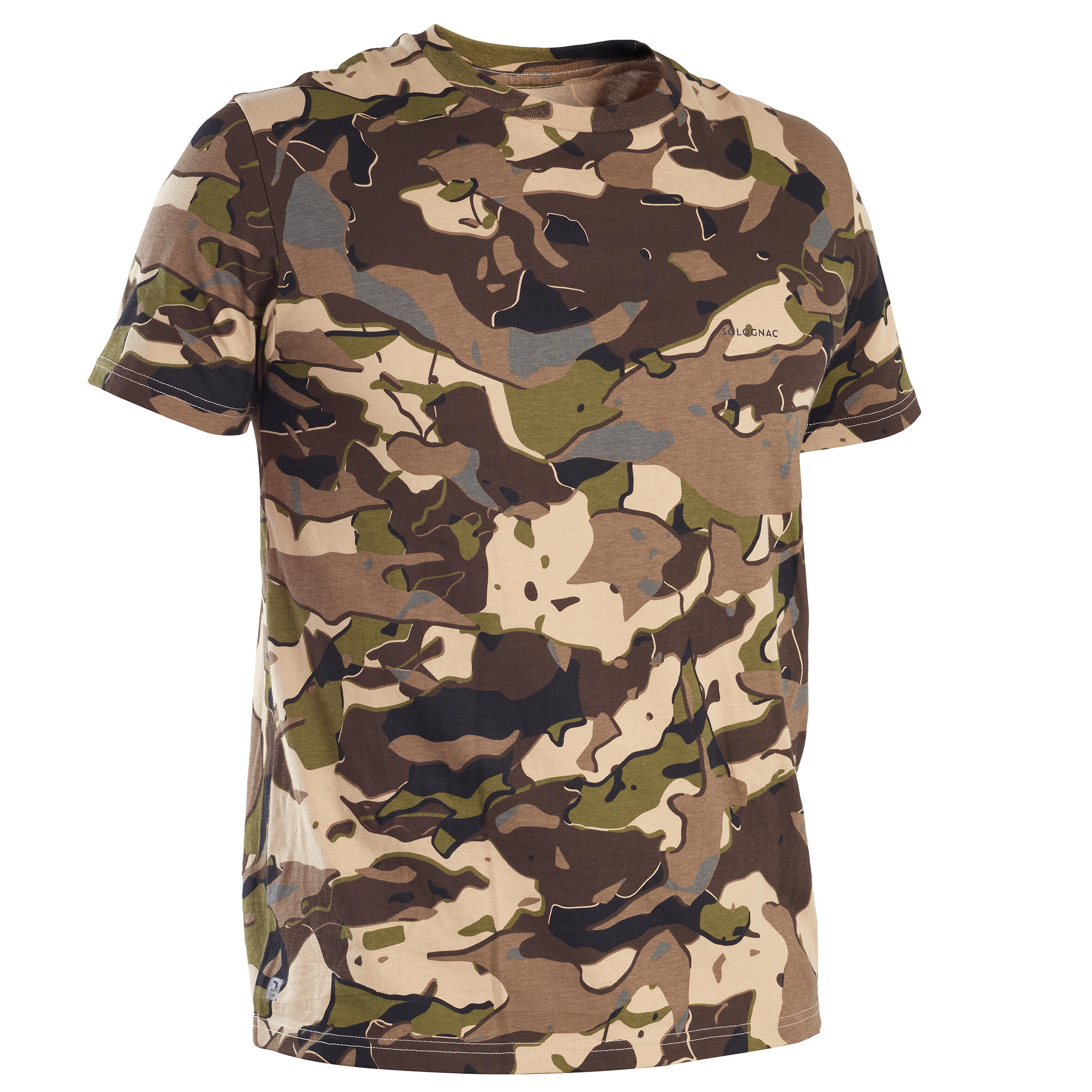 Solognac Jagd-T-Shirt 100 Camouflage V1 grau