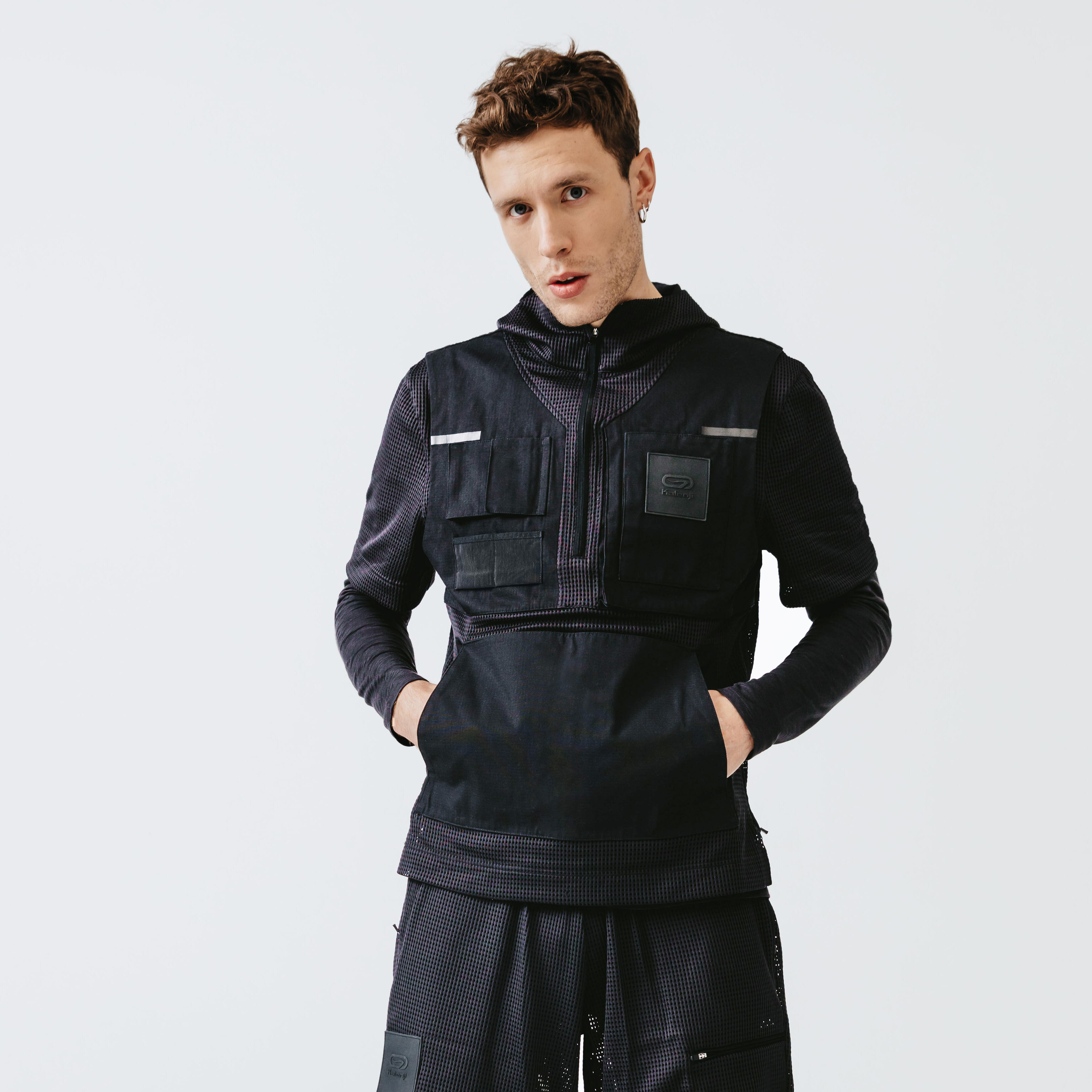 Kalenji Lauf-Sweatshirt atmungsaktiv Herren Utility schwarz