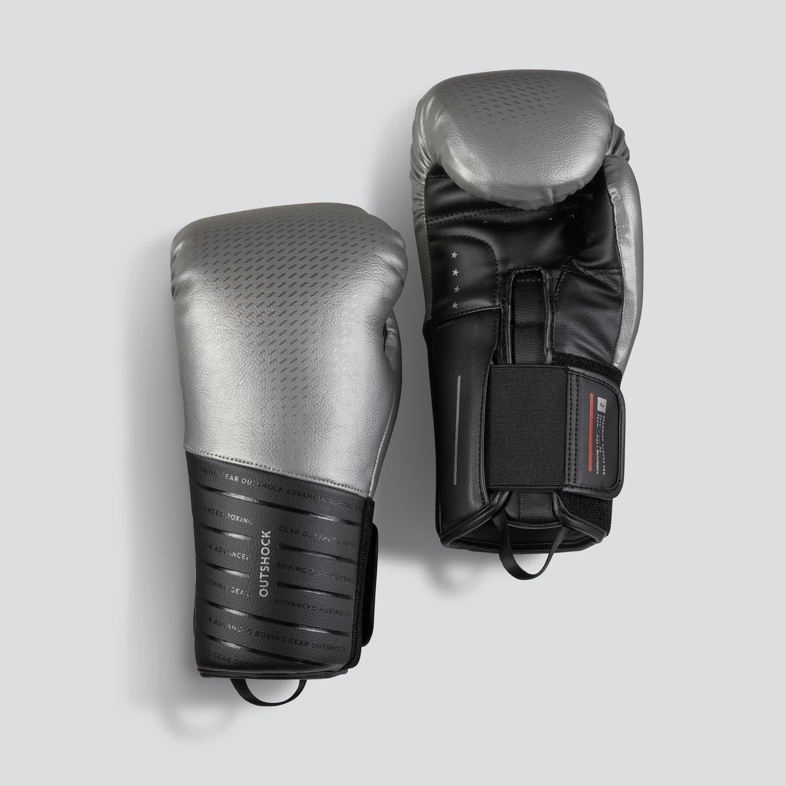 Outshock Boxhandschuhe 900 Sparring schwarz/silber