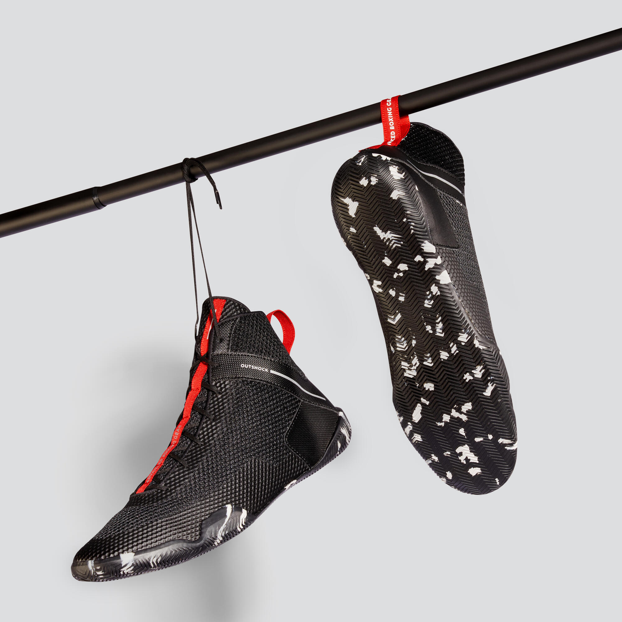 Outshock Boxschuhe leicht und biegsam 500 schwarz