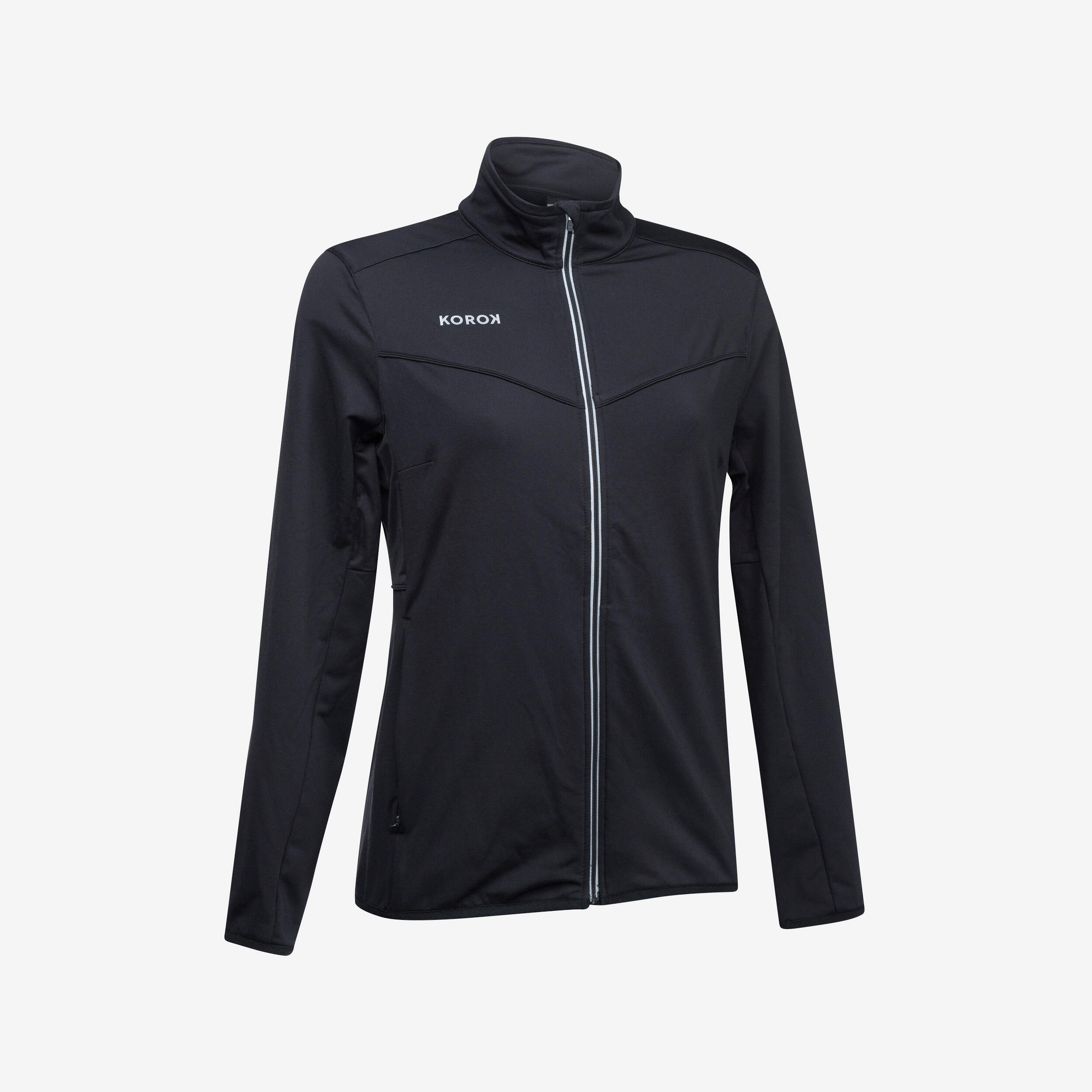 Korok Trainingsjacke Feldhockey FH900 Damen schwarz