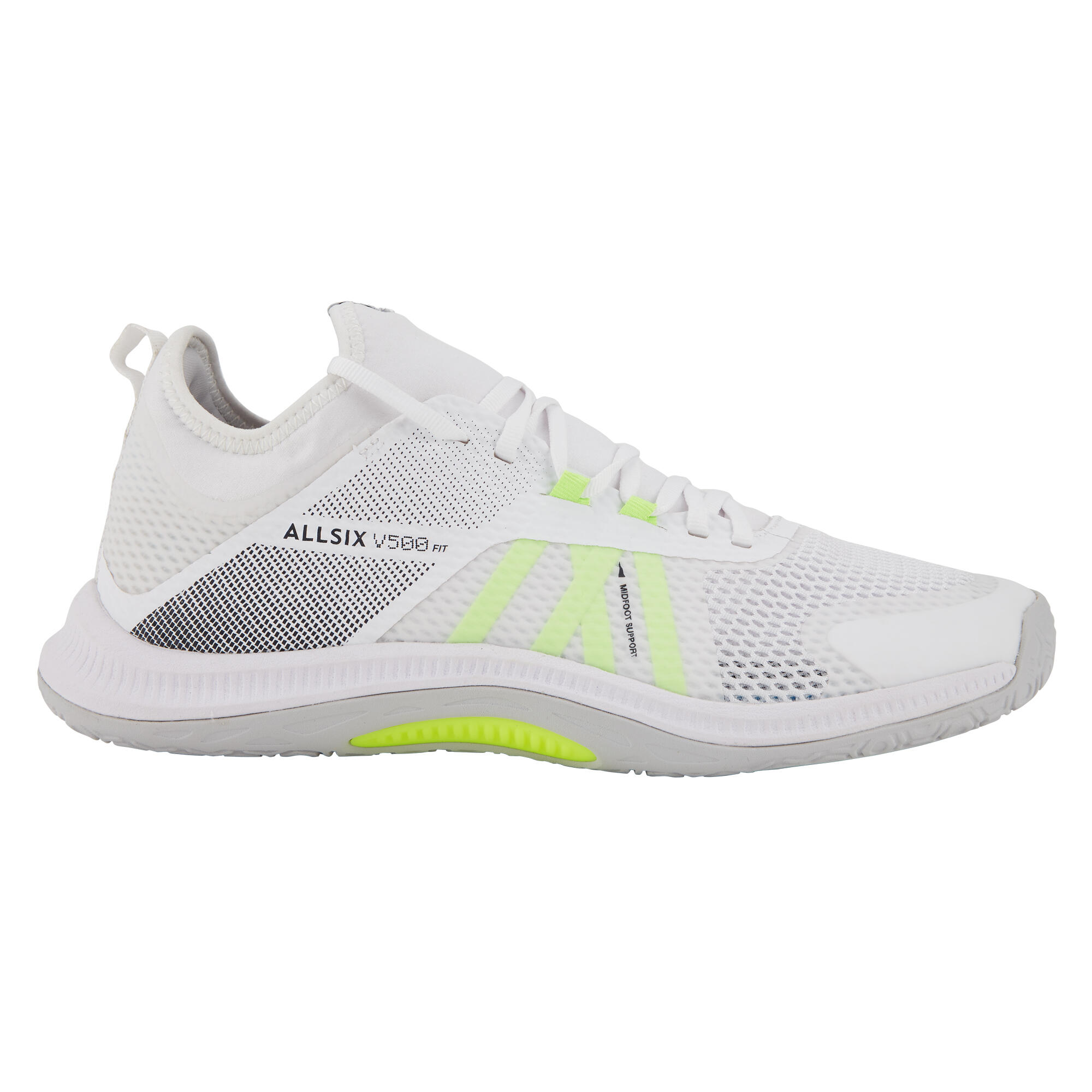Allsix Volleyballschuhe FIT 500 Herren weiss/gelb
