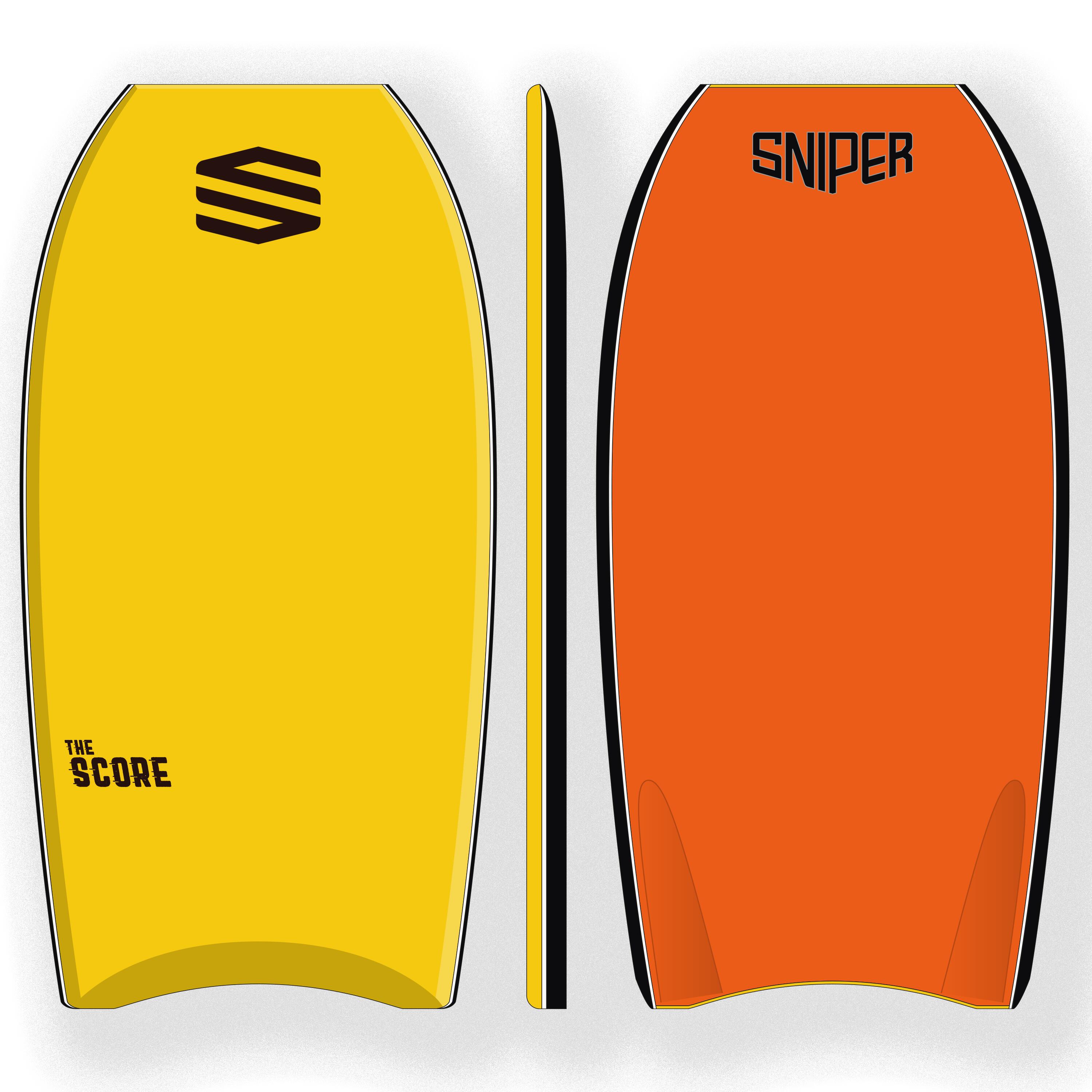 Sniper Bodyboard Sniper The Score gelb