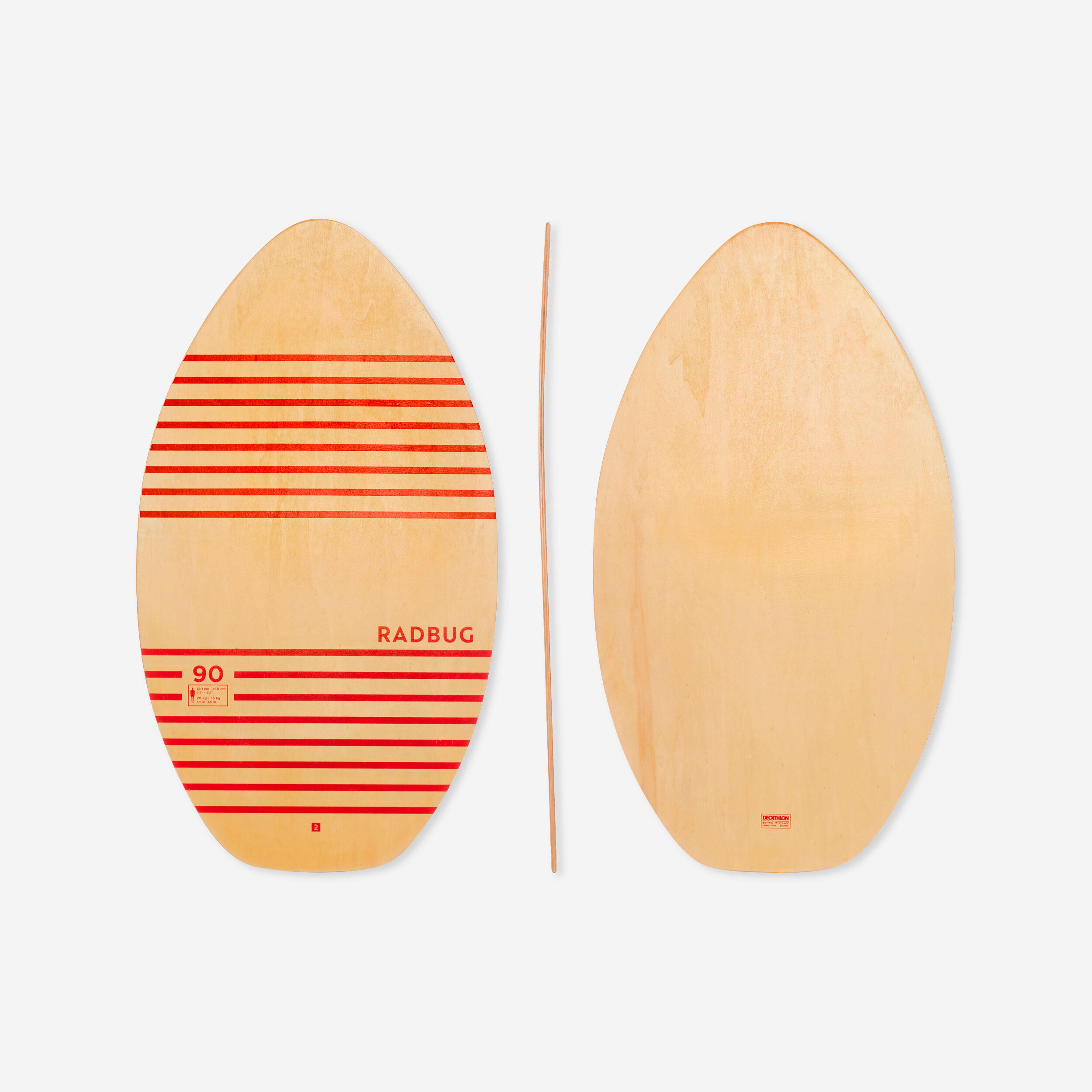 Radbug Skimboard 100 Holz Kinder