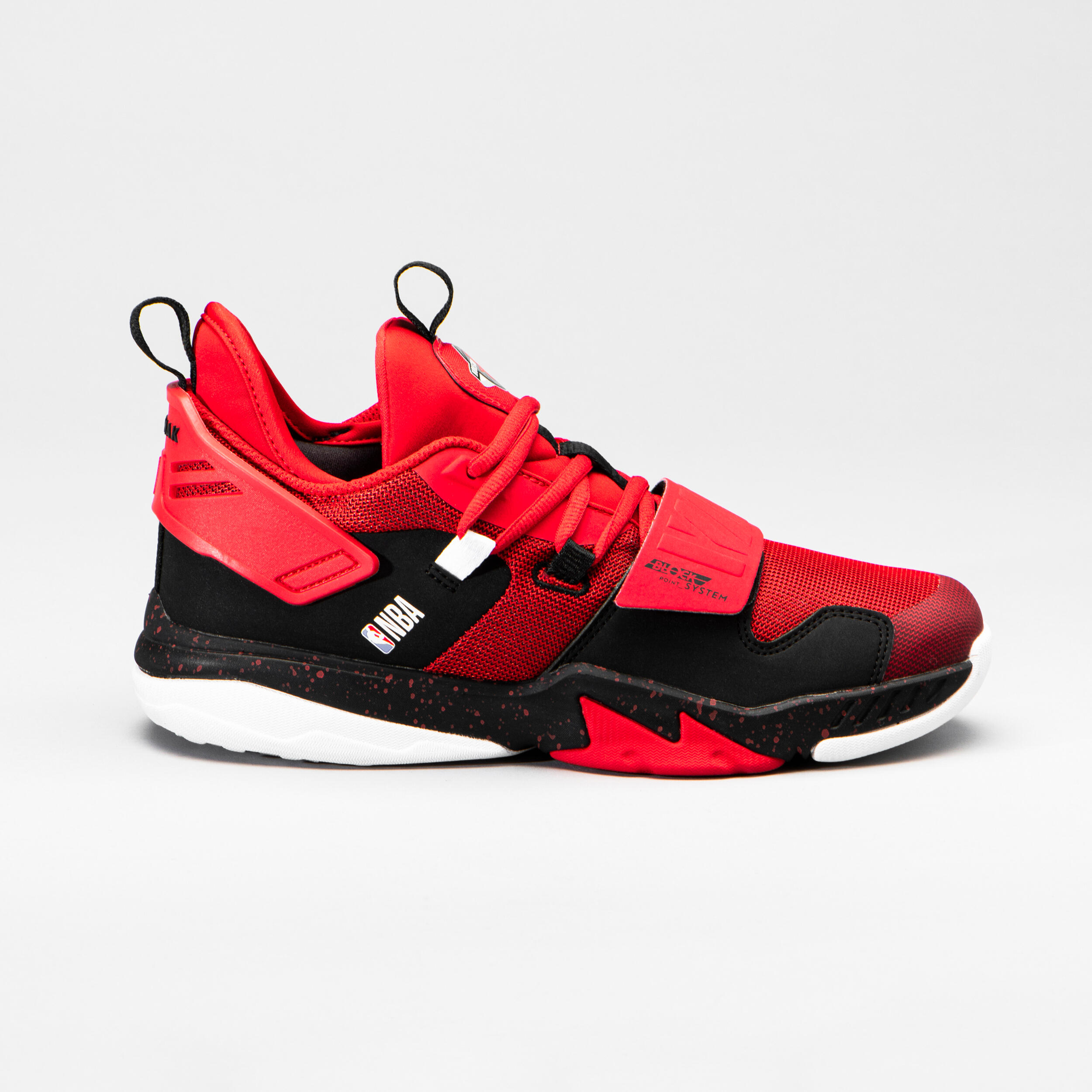 Tarmak Basketballschuhe SS500M Kinder NBA Houston Rockets rot