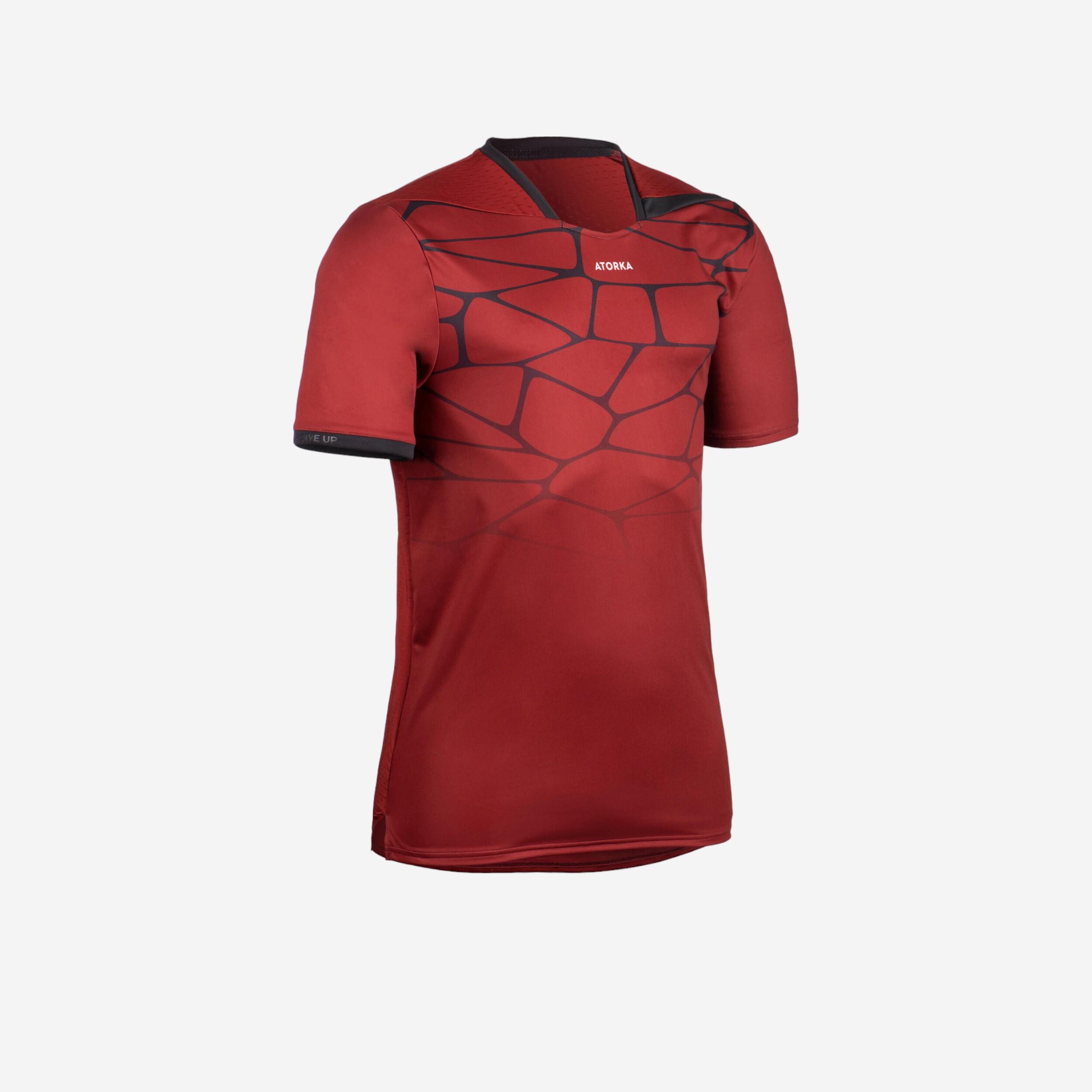 Atorka Handballtrikot H500 Herren rot/schwarz