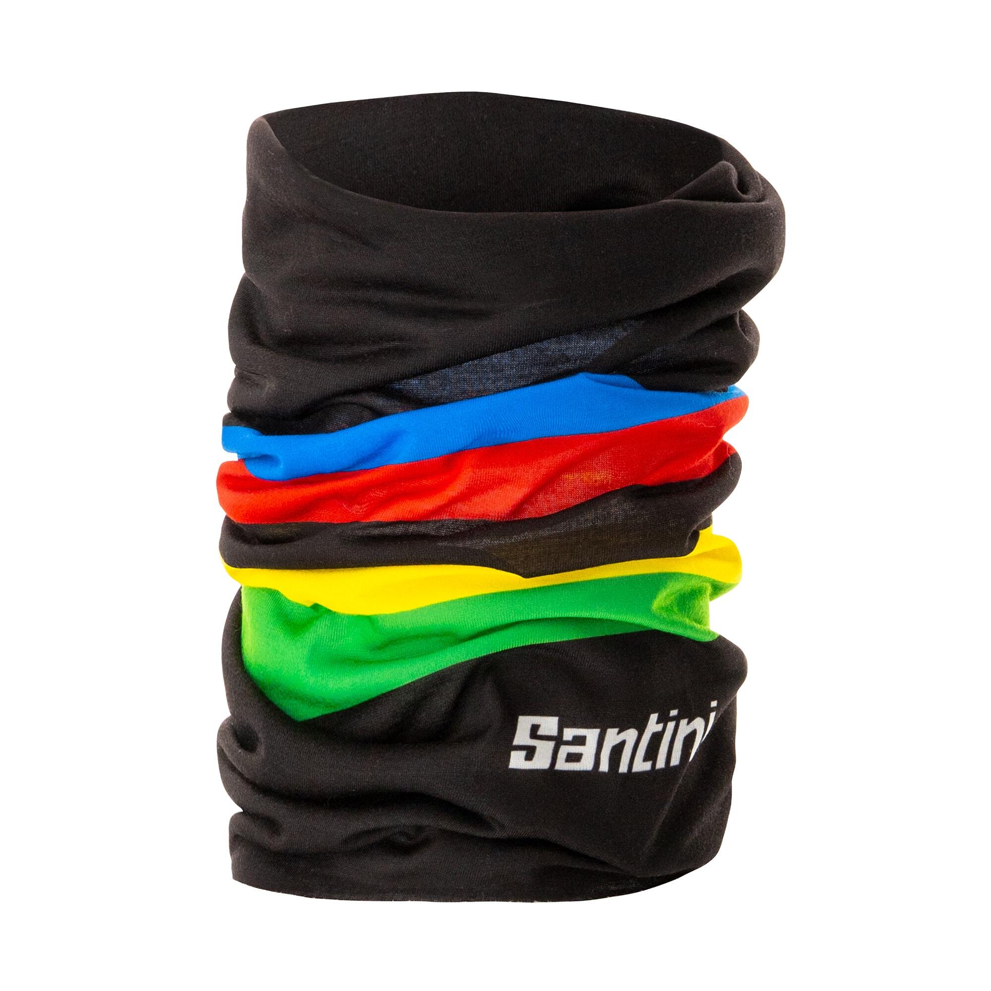 Santini Schlauchtuch Santini UCI Rainbow Collection schwarz