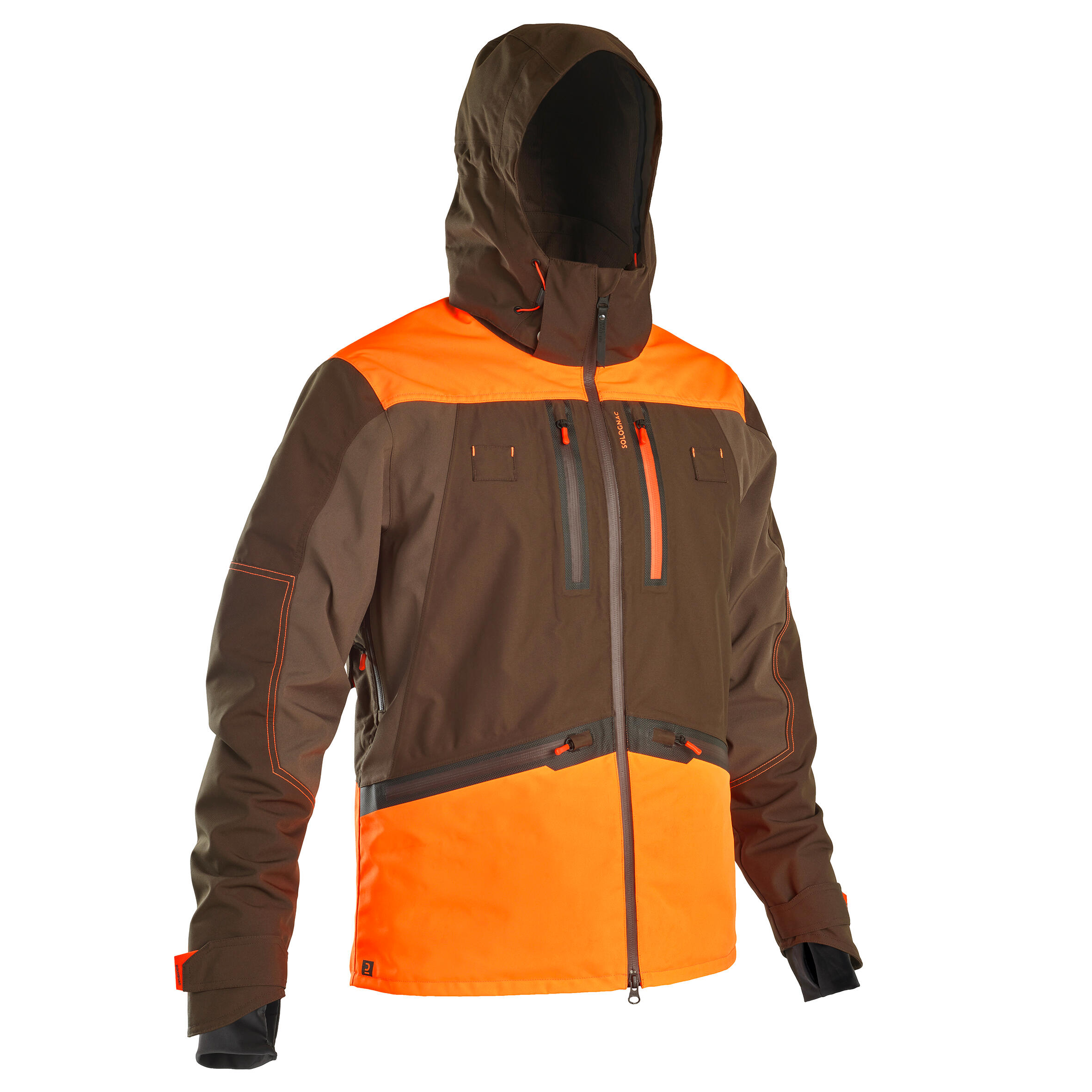 Solognac Jagdjacke / Regenjacke RENFORT 900 orange/braun