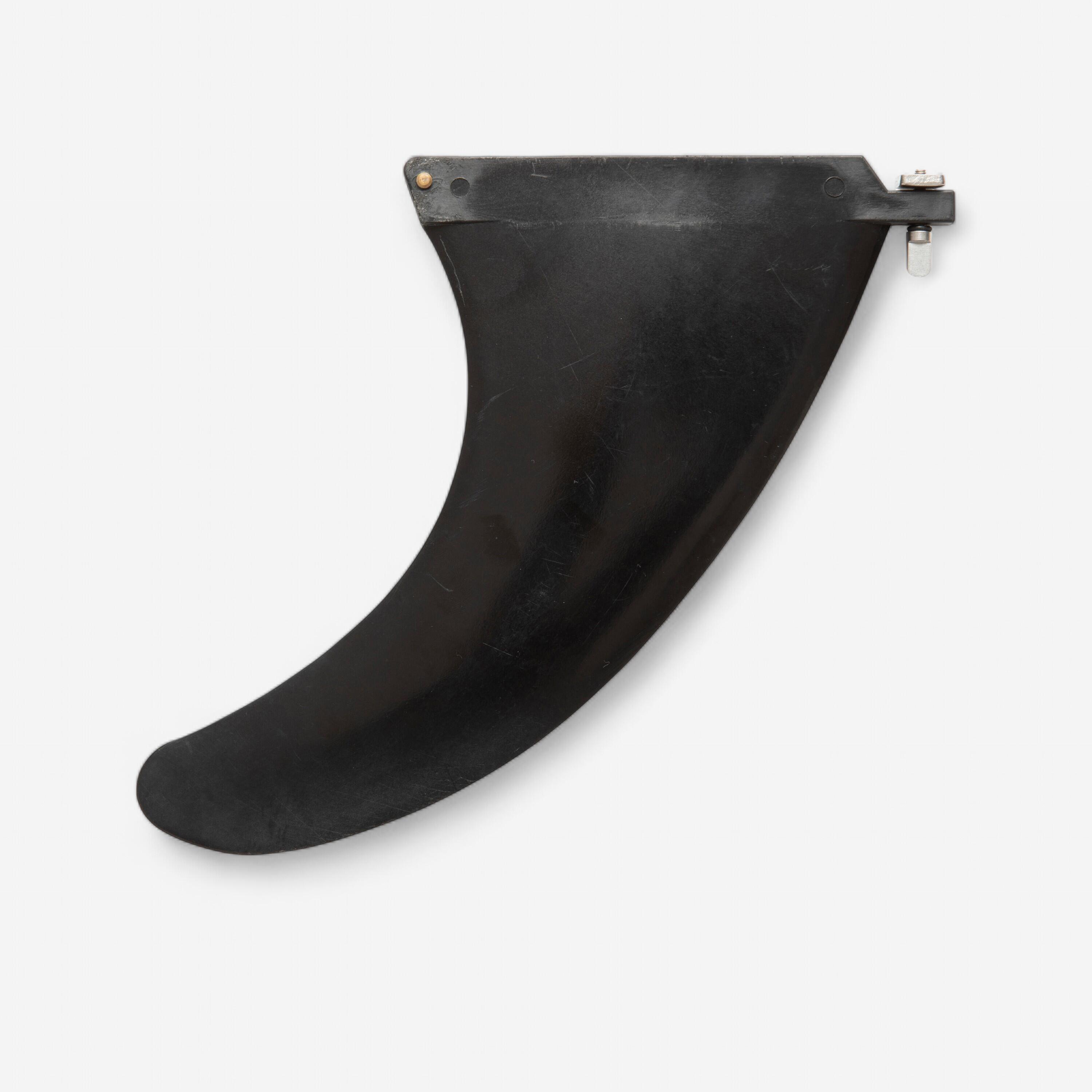 Olaian Finne 7"8 für kompaktes Surfboard mit Gehäuse US-Box