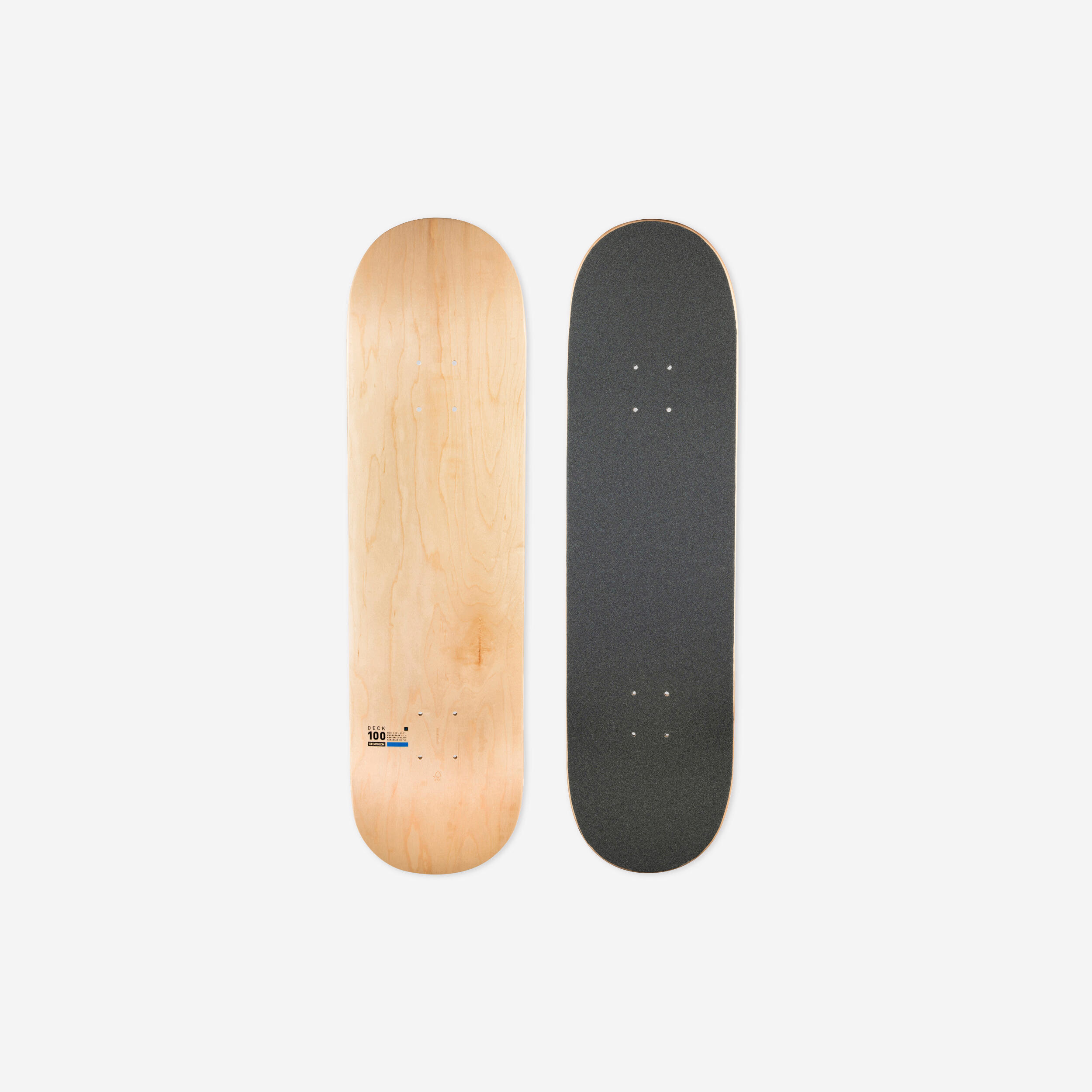 Oxelo Skateboard Deck Ahornholz mit Griptape DK100 Grösse 8,25"