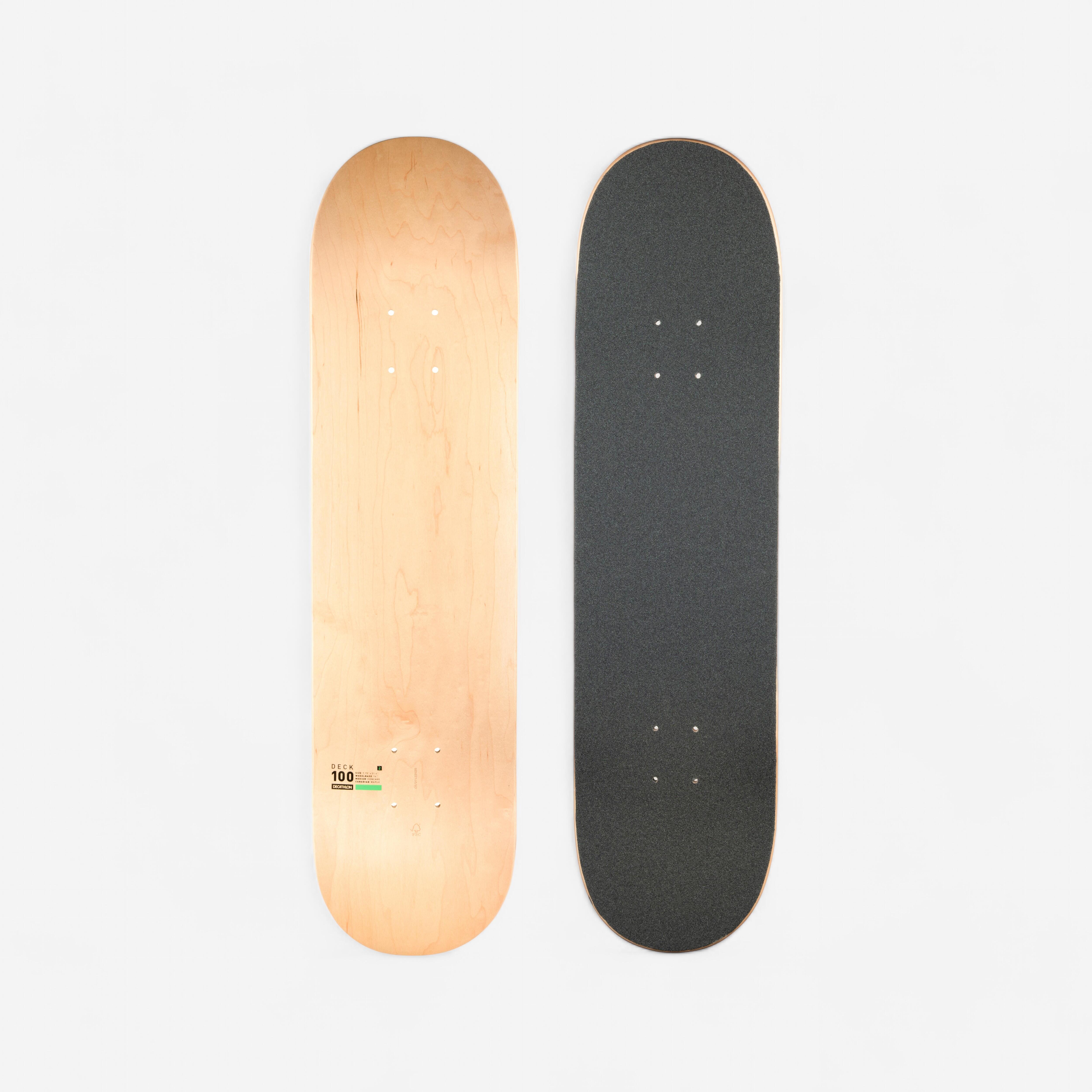 Oxelo Skateboard Deck Ahornholz mit Griptape DK100 Grösse 7,75"