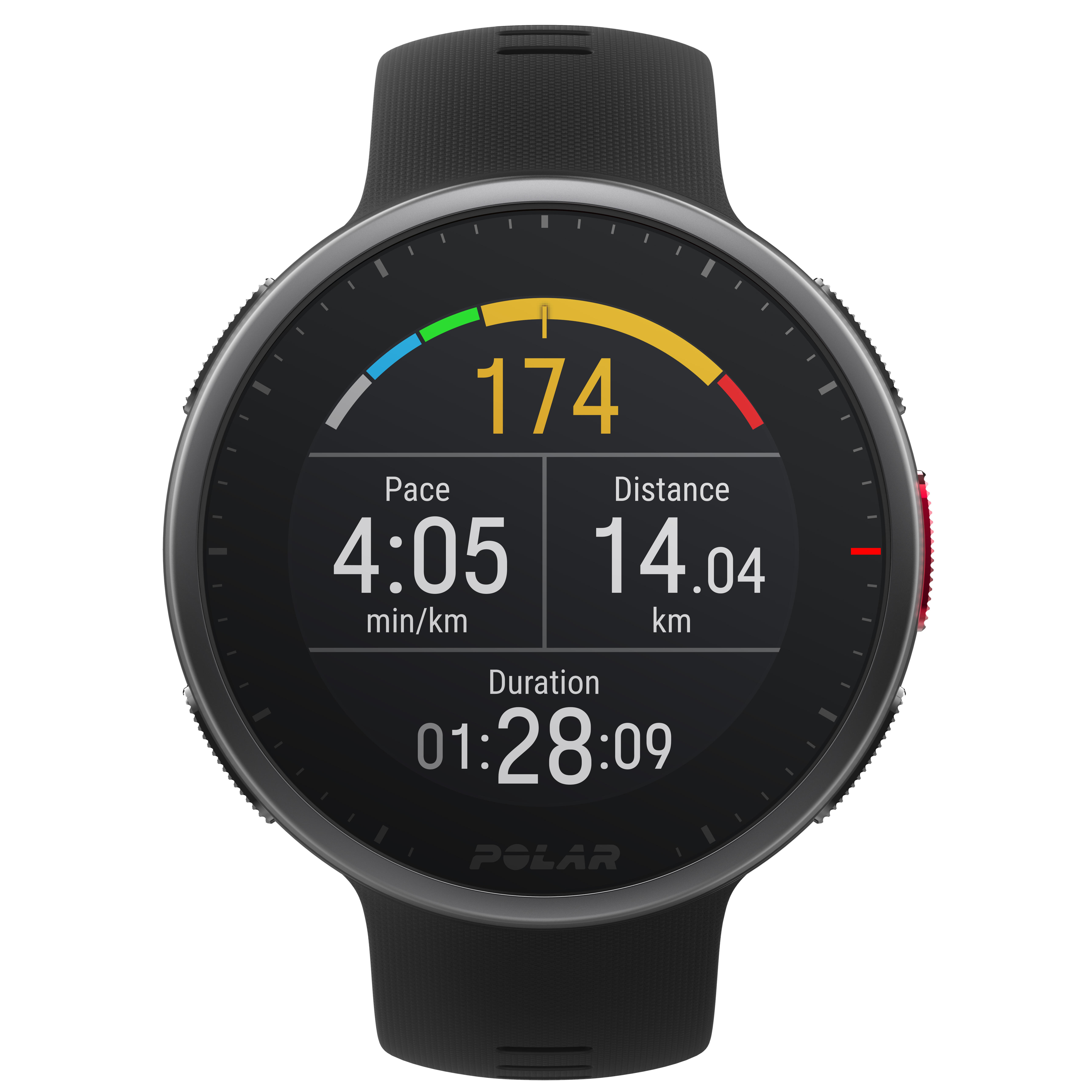 Polar GPS-Multisportuhr Smartwatch Vantage V2 schwarz